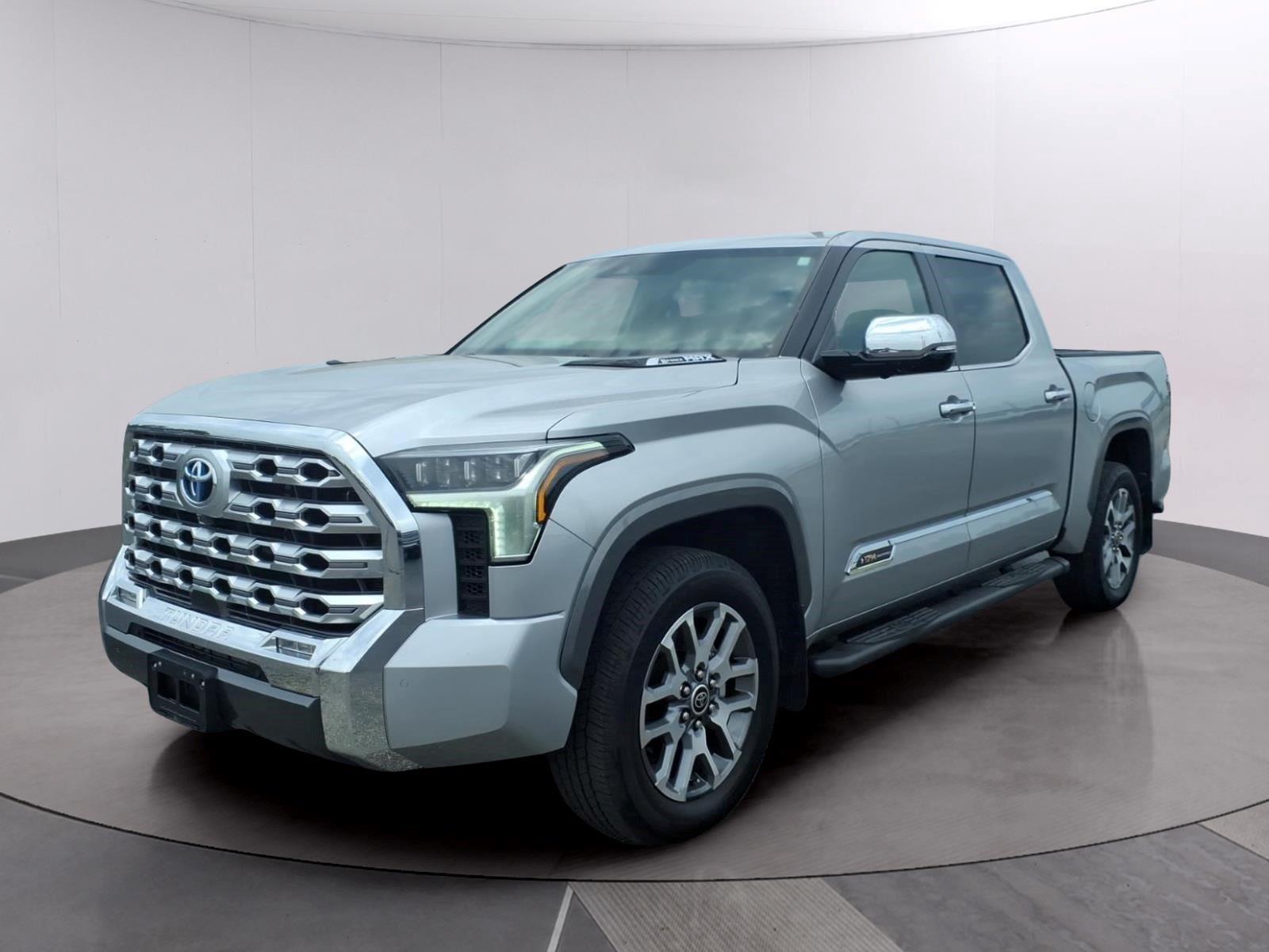 Celestial Silver Metallic 2024 Toyota Tundra Hybrid Pickup Truck Four-Wheel Drive Automatic