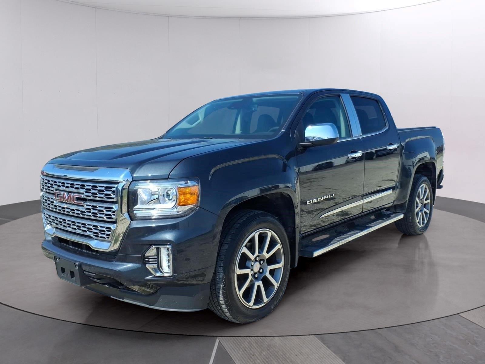 Hunter Metallic 2021 GMC Canyon Pickup Truck Four-Wheel Drive 8-Speed Automatic