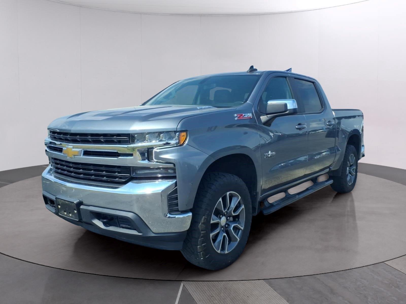 Gray (Satin Steel Metallic) 2021 Chevrolet Silverado 1500 Pickup Truck Four-Wheel Drive Automatic