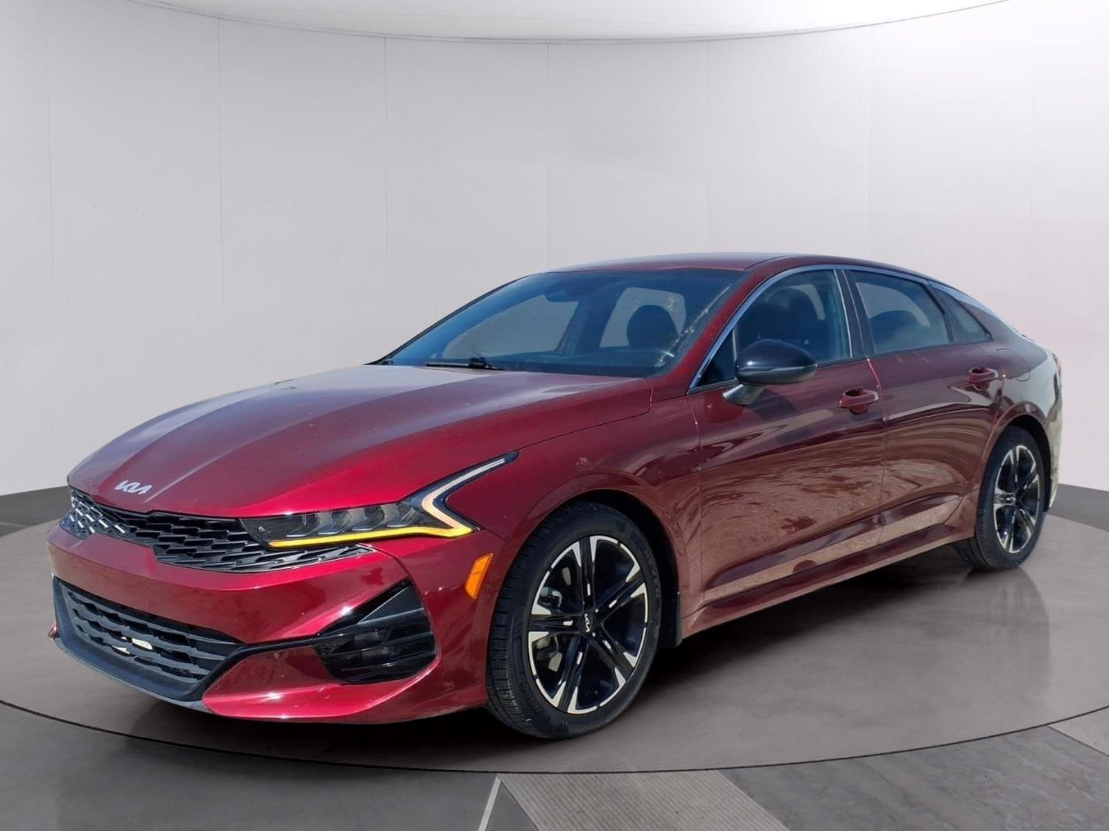 Passion Red Tintcoat 2022 Kia K5 Sedan Front-Wheel Drive 8-Speed Automatic