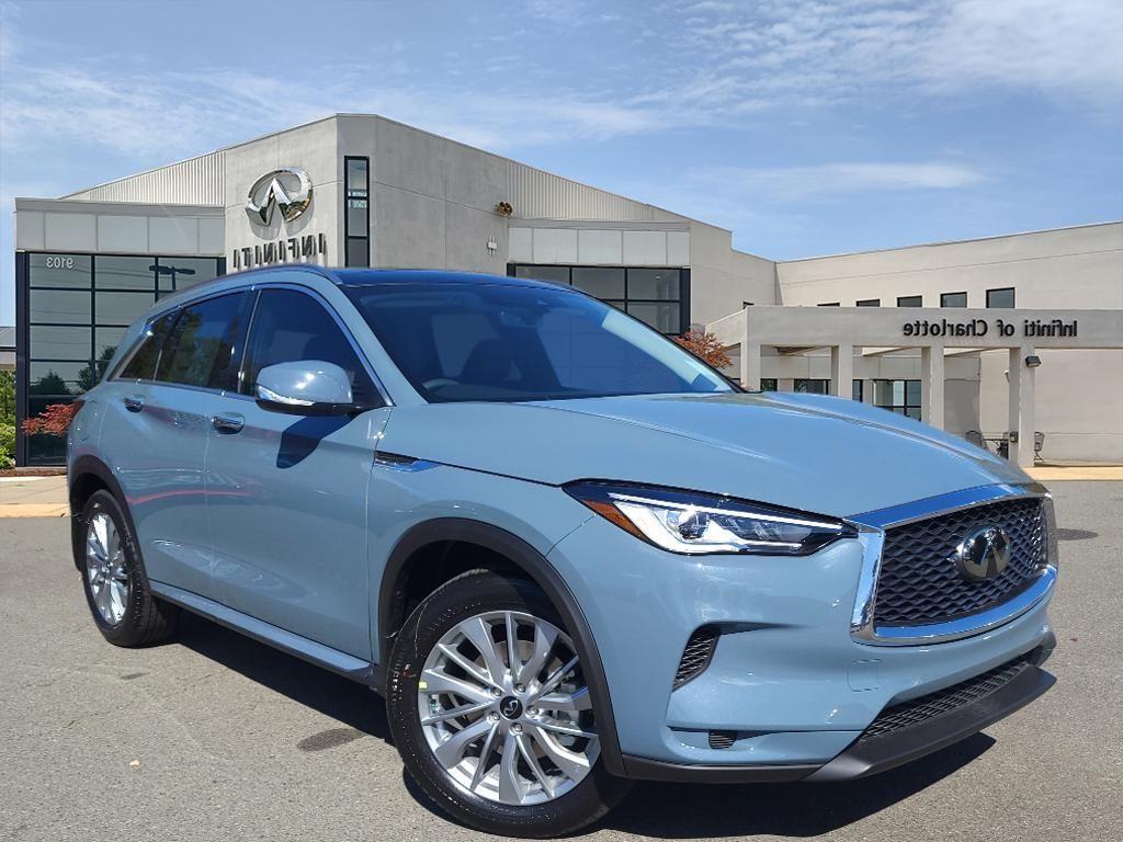 Slate Gray 2024 INFINITI QX50 Luxe FWD SUV / Crossover Front-Wheel Drive Continuously Variable Transmission