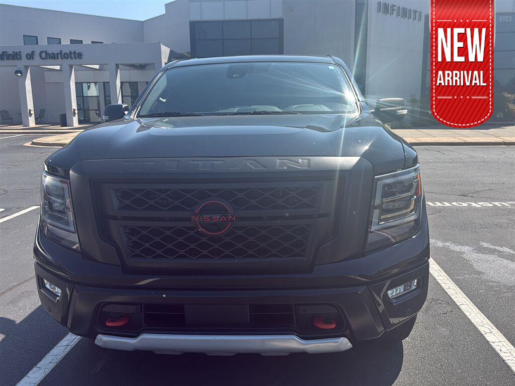 Super Black 2024 Nissan Titan Pickup Truck Four-Wheel Drive Automatic