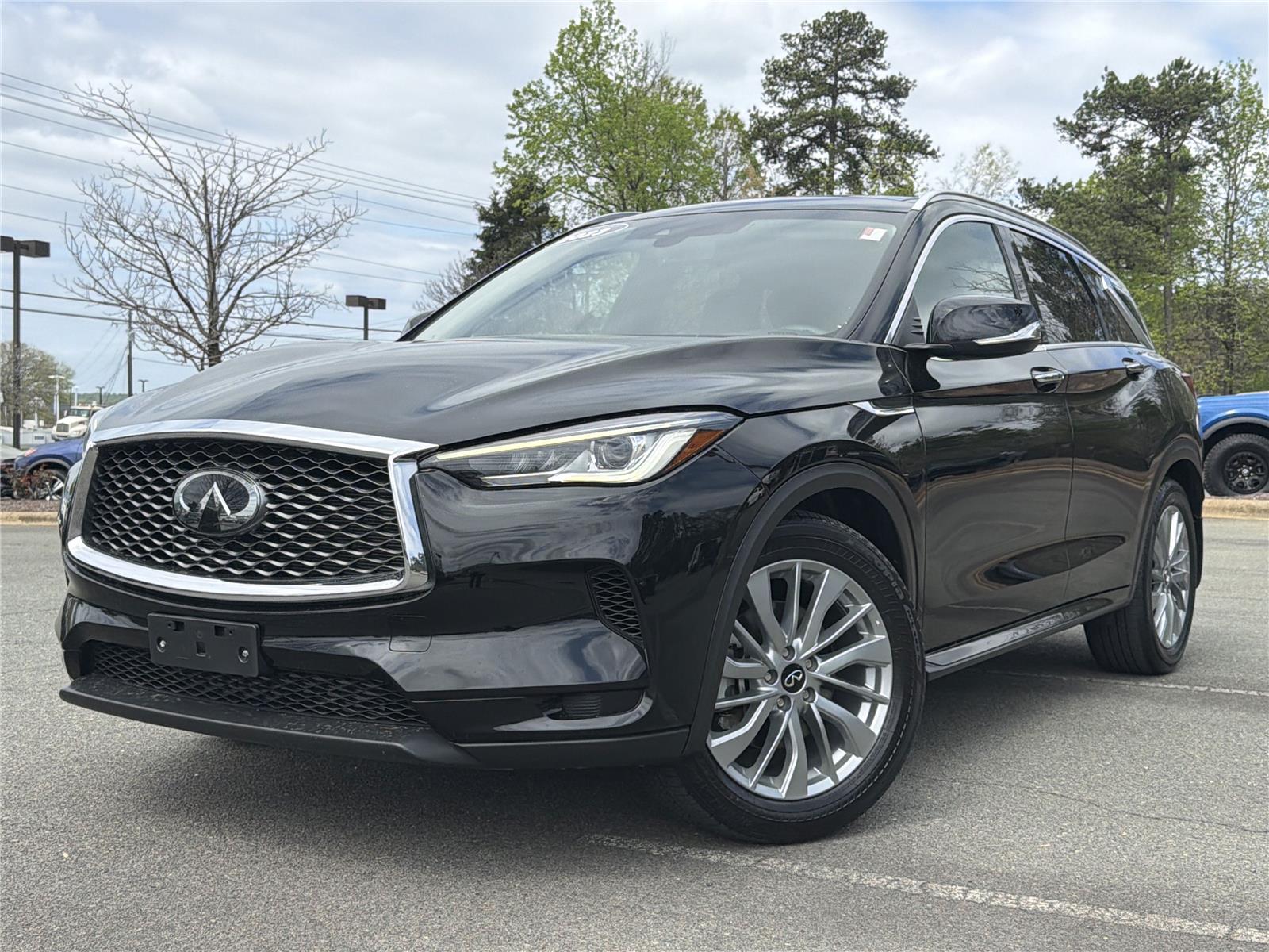 Black Obsidian 2023 INFINITI QX50 Luxe AWD SUV / Crossover All-Wheel Drive Continuously Variable Transmission