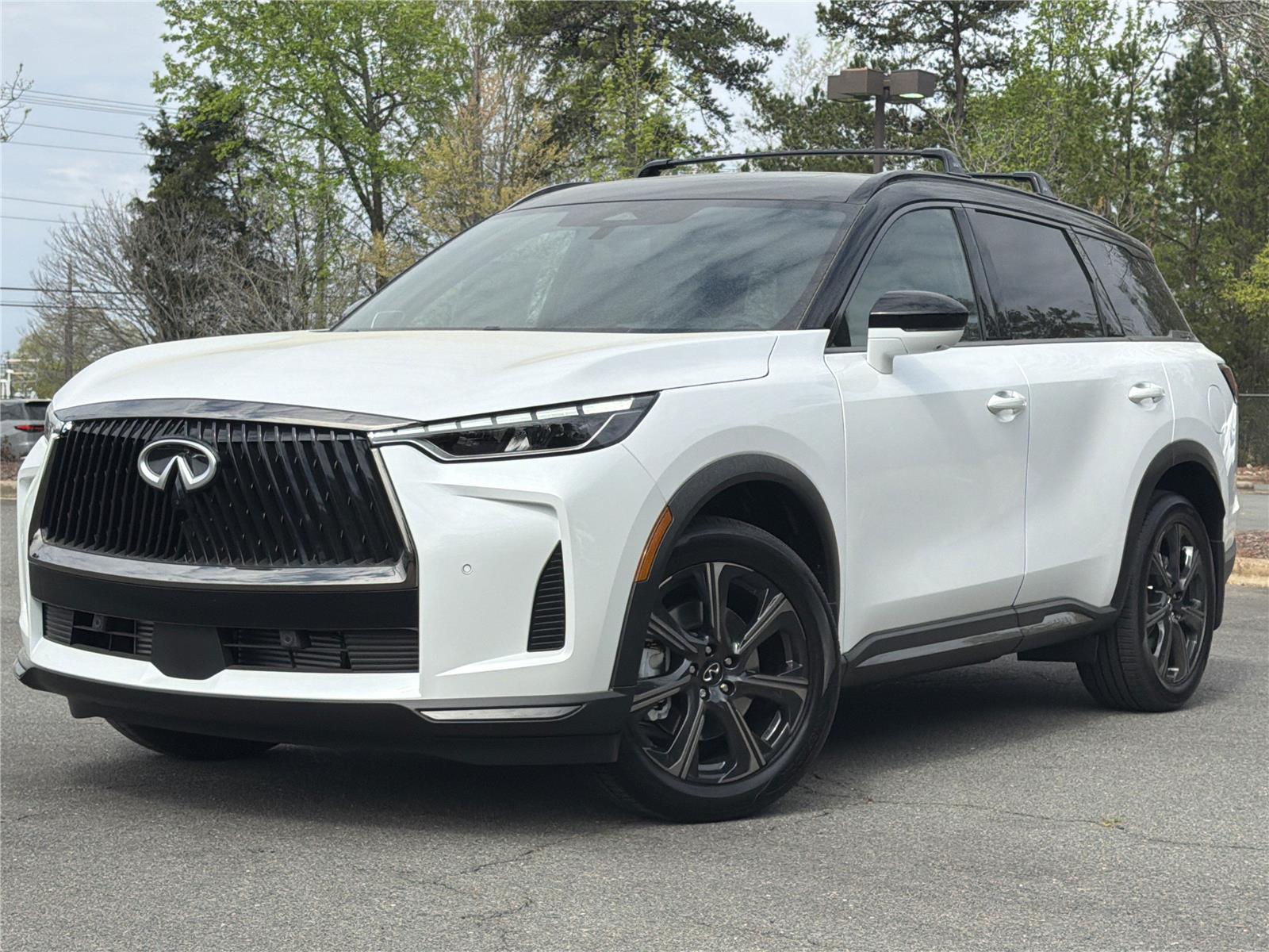 Radiant White/Black Obsidian 2026 INFINITI QX60 Autograph AWD SUV / Crossover All-Wheel Drive Automatic