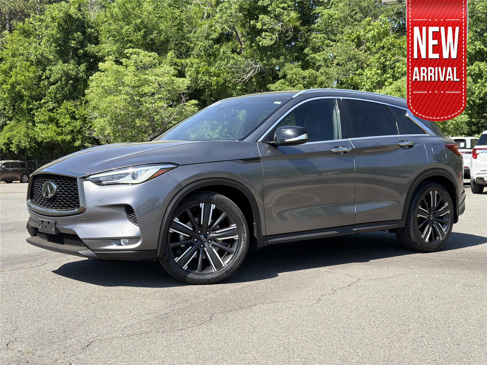 Gray (Graphite Shadow) 2021 INFINITI QX50 Luxe AWD SUV / Crossover All-Wheel Drive Continuously Variable Transmission