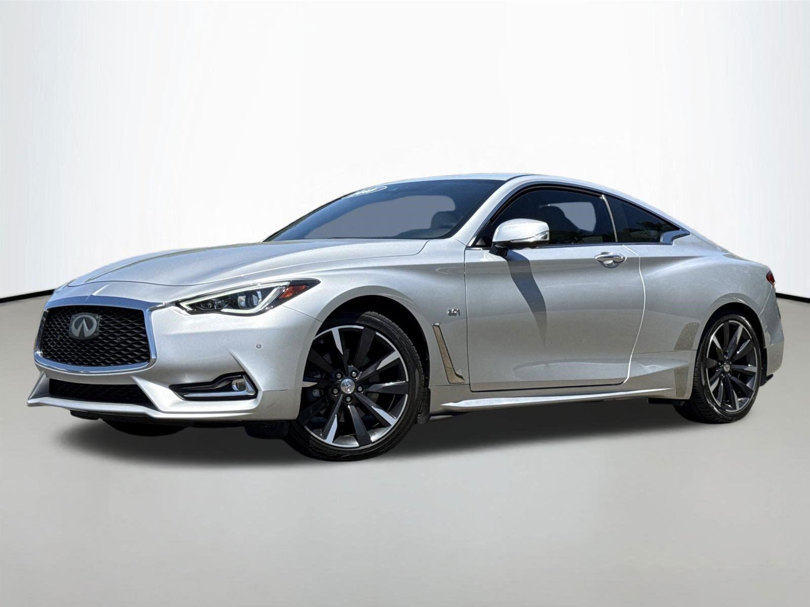 Gray (Liquid Platinum) 2017 INFINITI Q60 2.0t Premium Coupe RWD Coupe Rear-Wheel Drive Automatic