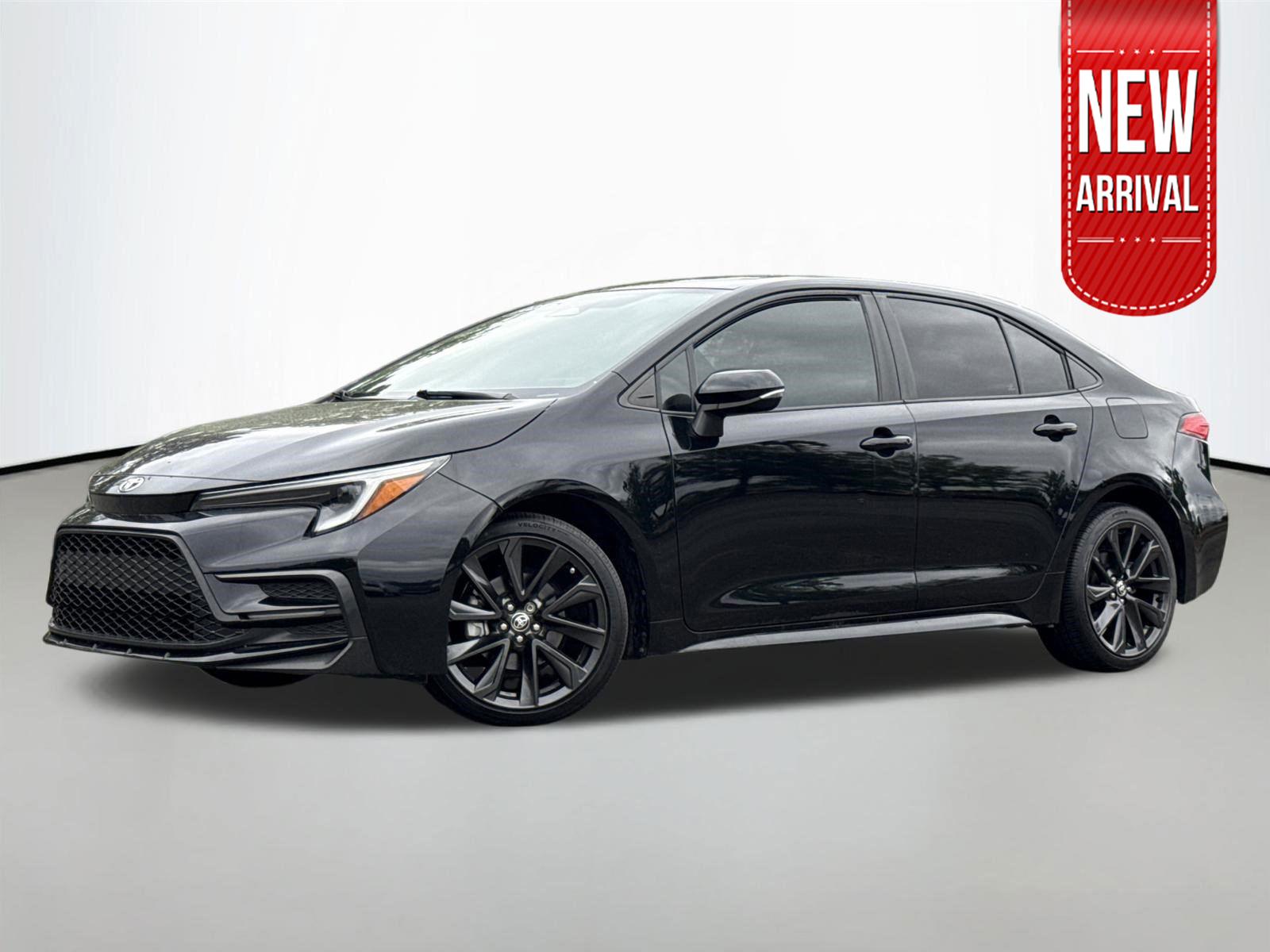 Midnight Black Metallic 2023 Toyota Corolla SE FWD Sedan Front-Wheel Drive Continuously Variable Transmission