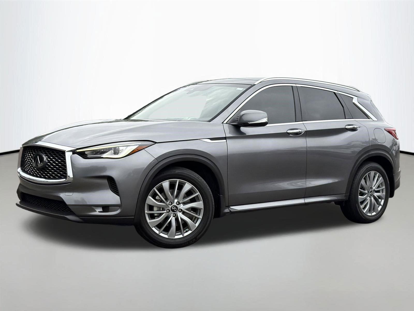 Gray (Graphite Shadow) 2024 INFINITI QX50 Luxe AWD SUV / Crossover All-Wheel Drive Continuously Variable Transmission