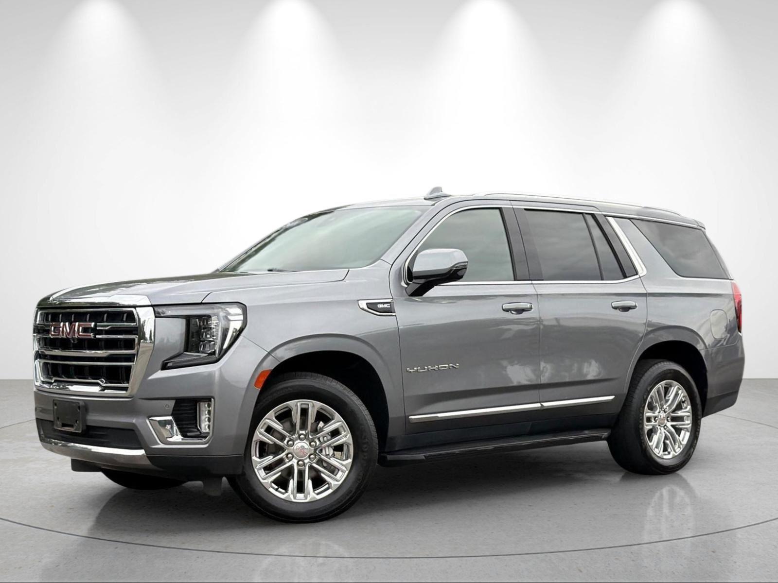 Gray (Satin Steel Metallic) 2021 GMC Yukon SUV / Crossover Four-Wheel Drive Automatic