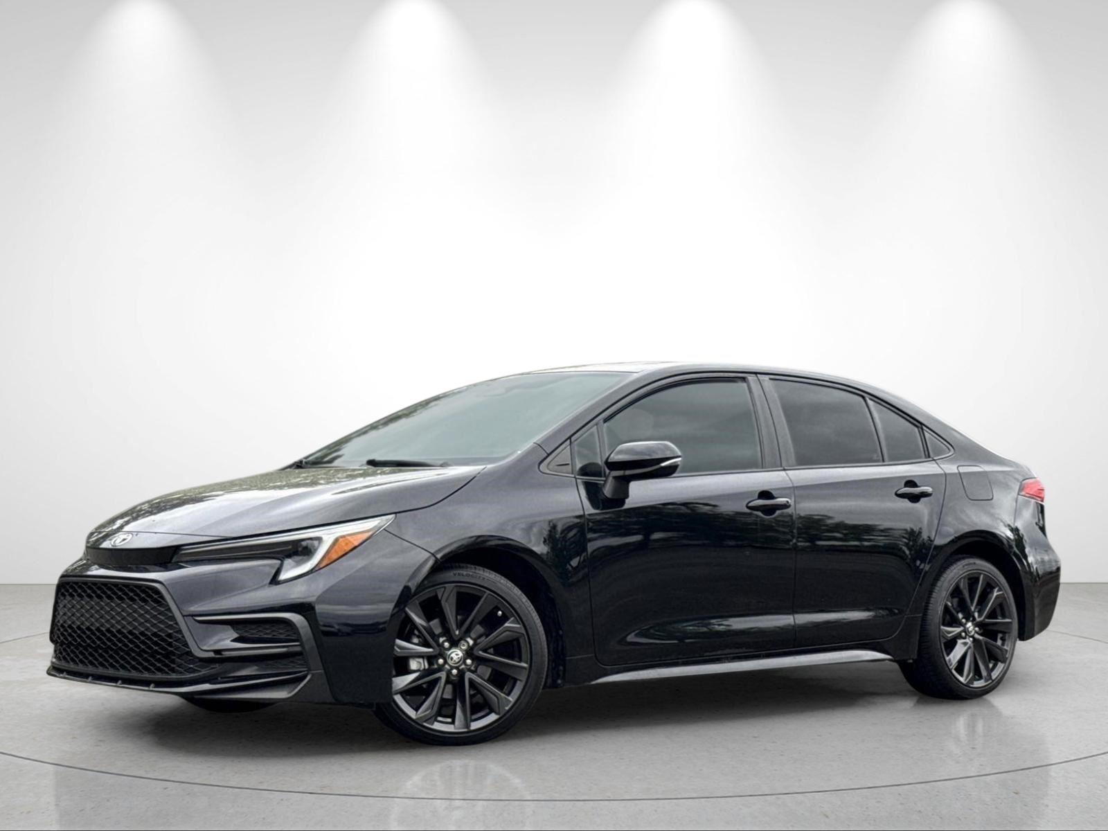 Midnight Black Metallic 2023 Toyota Corolla Sedan Front-Wheel Drive Continuously Variable Transmission