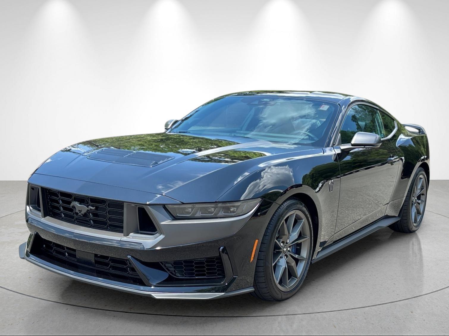 Shadow Black 2025 Ford Mustang Coupe Rear-Wheel Drive Manual