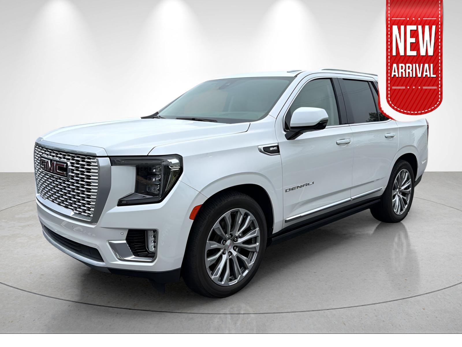 White Frost Tricoat 2021 GMC Yukon SUV / Crossover Four-Wheel Drive Automatic