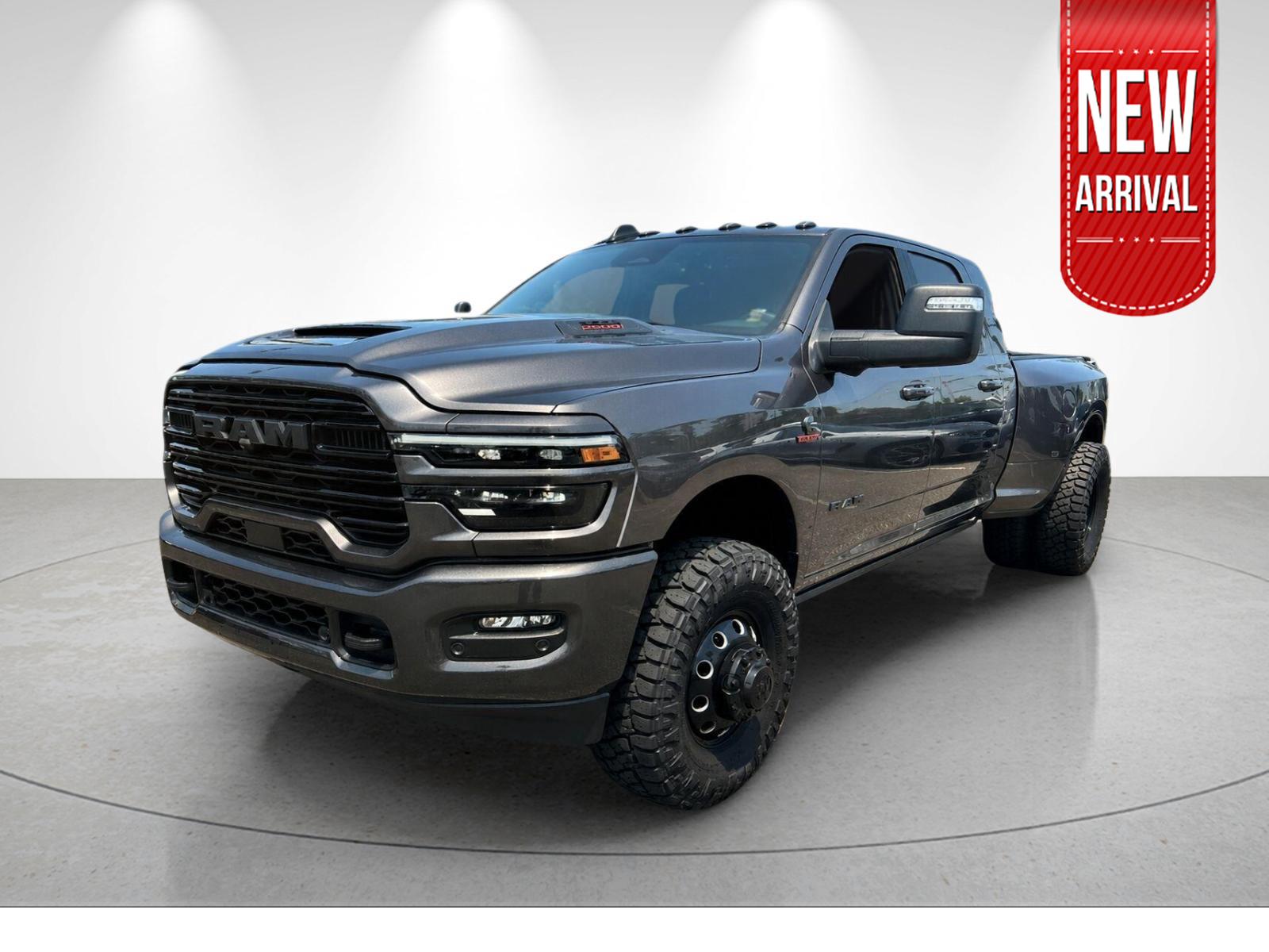 Gray (Granite Crystal Metallic Clearcoat) 2025 RAM 3500 Pickup Truck Four-Wheel Drive 8-Speed Automatic