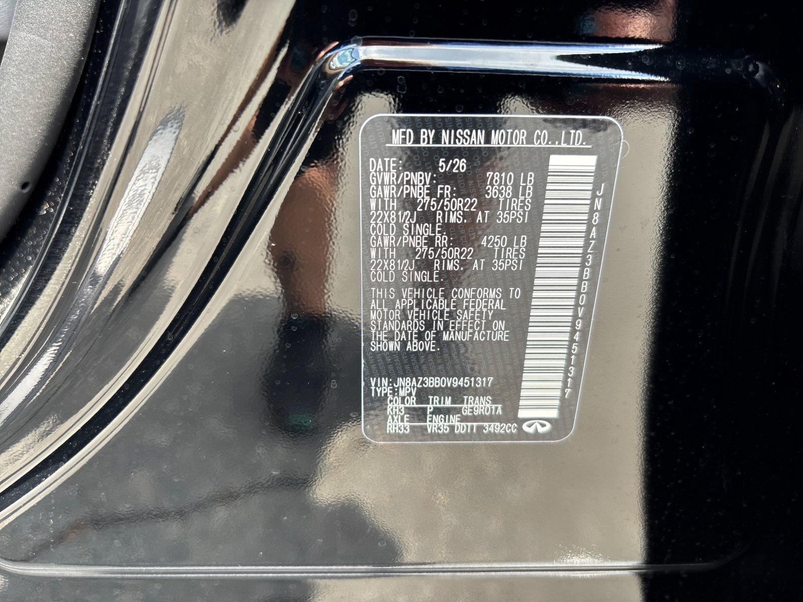 New 2027 Black Obsidian INFINITI LUXE image 12