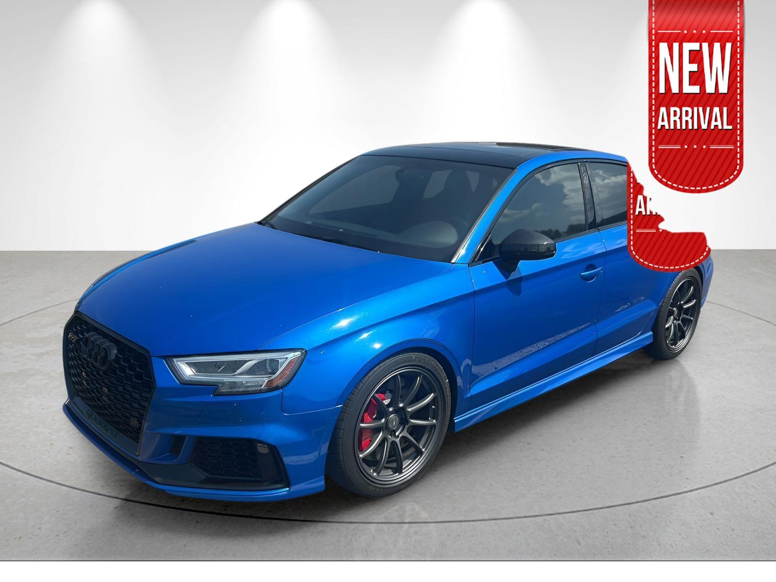 Ara Blue Crystal Effect 2019 Audi RS 3 Sedan All-Wheel Drive Automatic