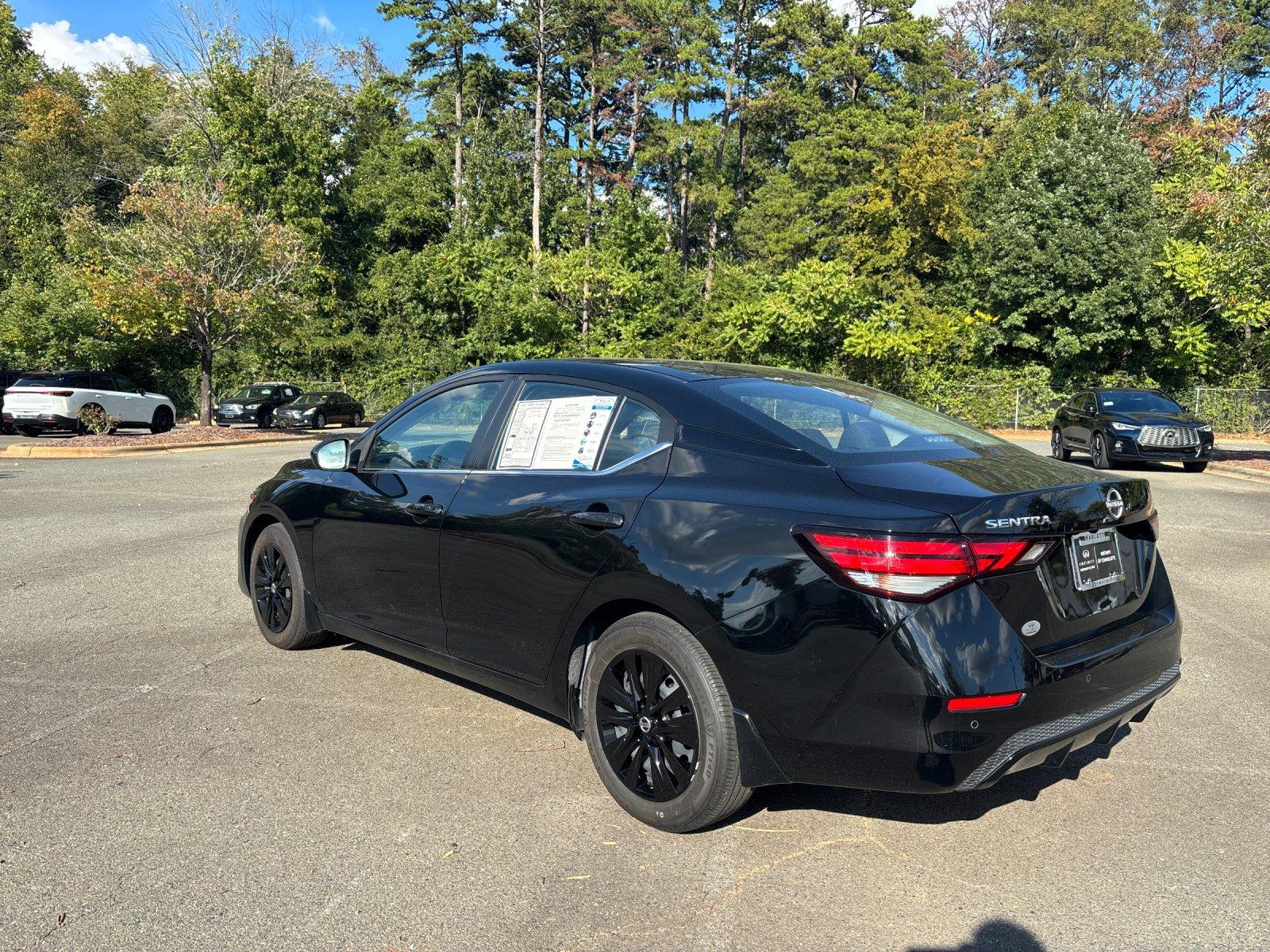 Super Black 2025 Nissan Sentra Sedan Front-Wheel Drive Continuously Variable Transmission