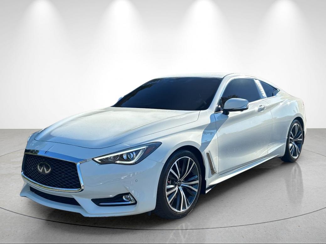 Pure White 2022 INFINITI Q60 Coupe Rear-Wheel Drive Automatic