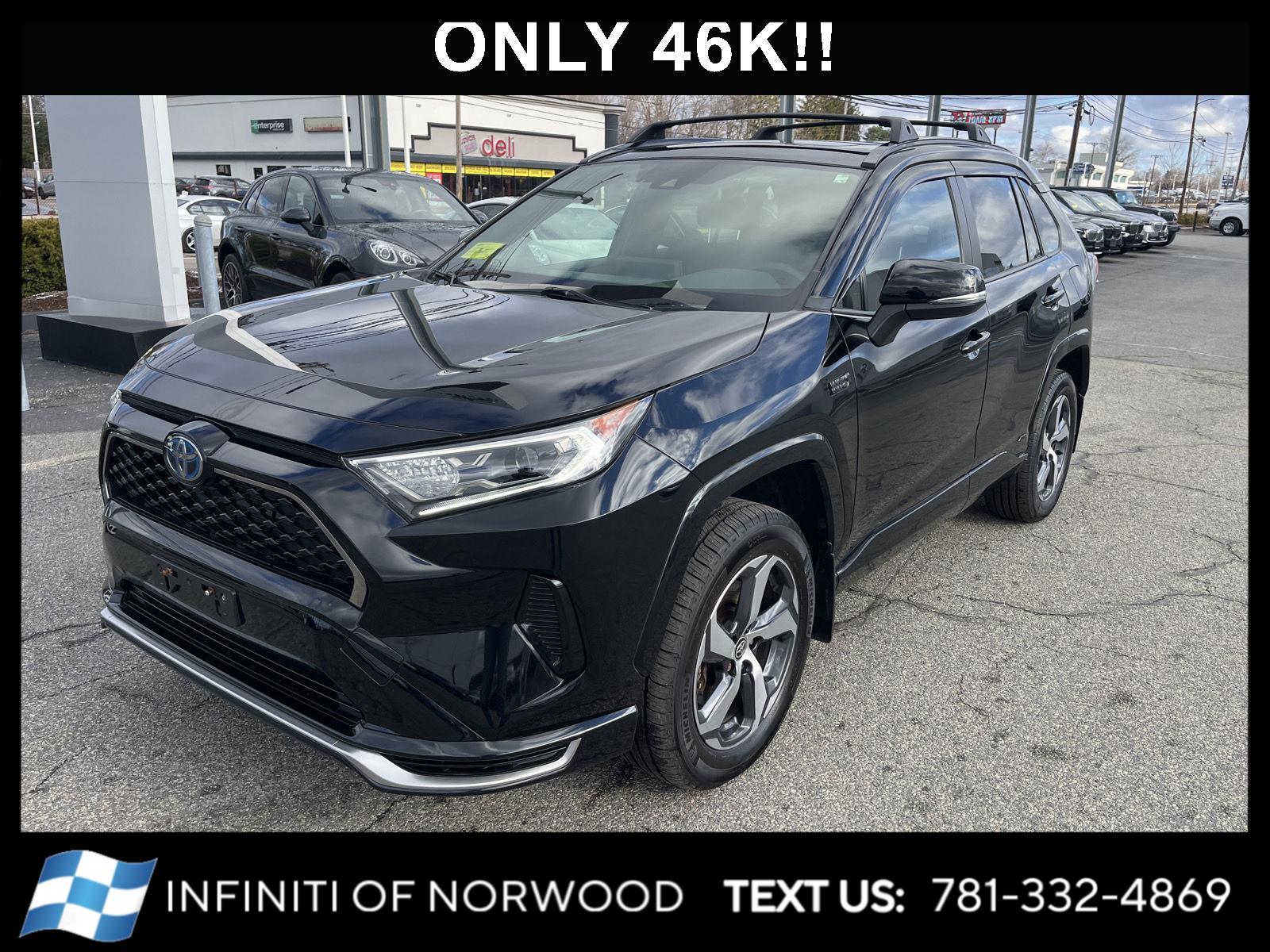 Midnight Black Metallic 2021 Toyota RAV4 Prime SE AWD SUV / Crossover All-Wheel Drive Continuously Variable Transmission