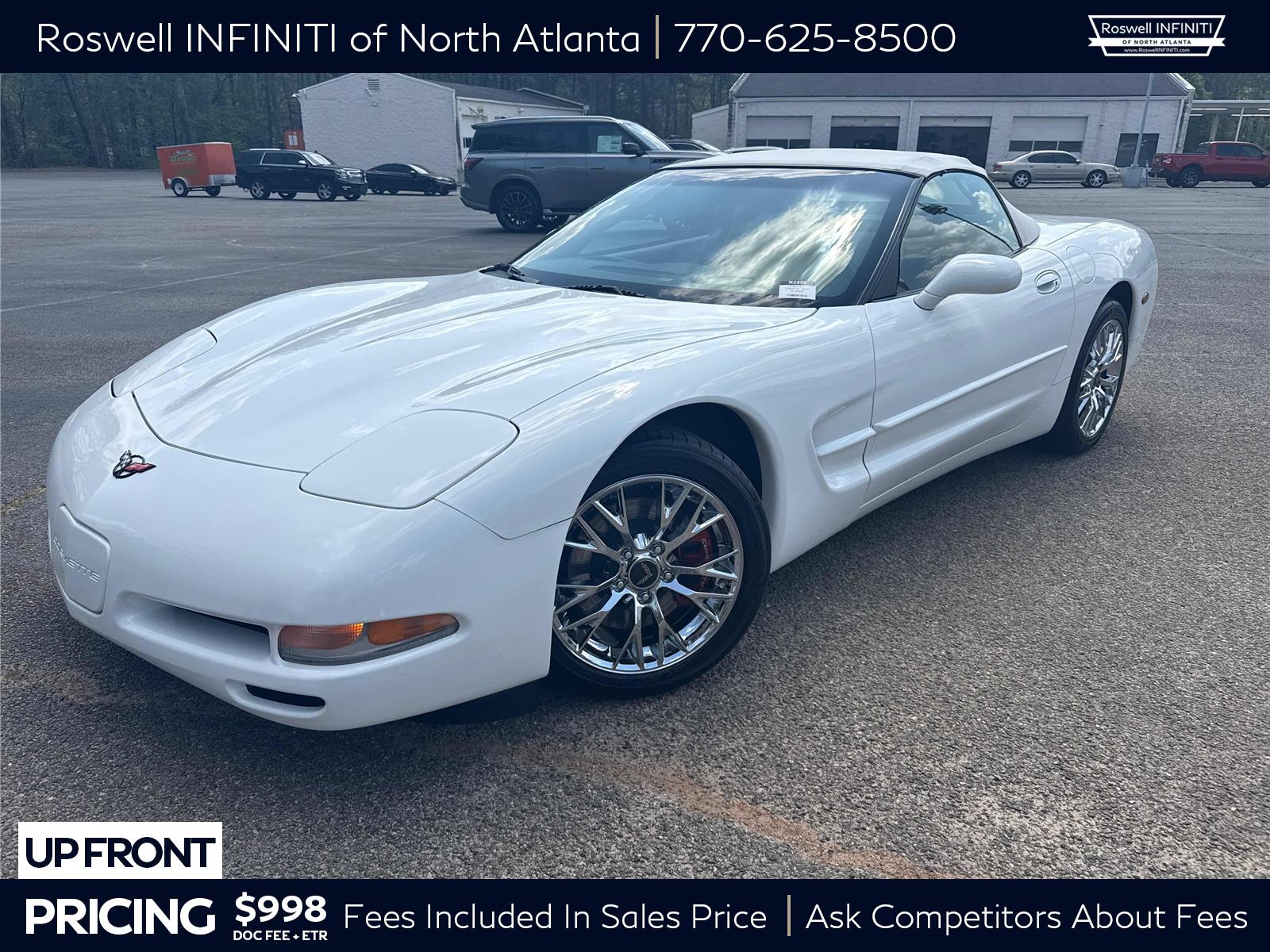 Arctic White 2004 Chevrolet Corvette Convertible RWD Convertible Rear-Wheel Drive 4-Speed Automatic
