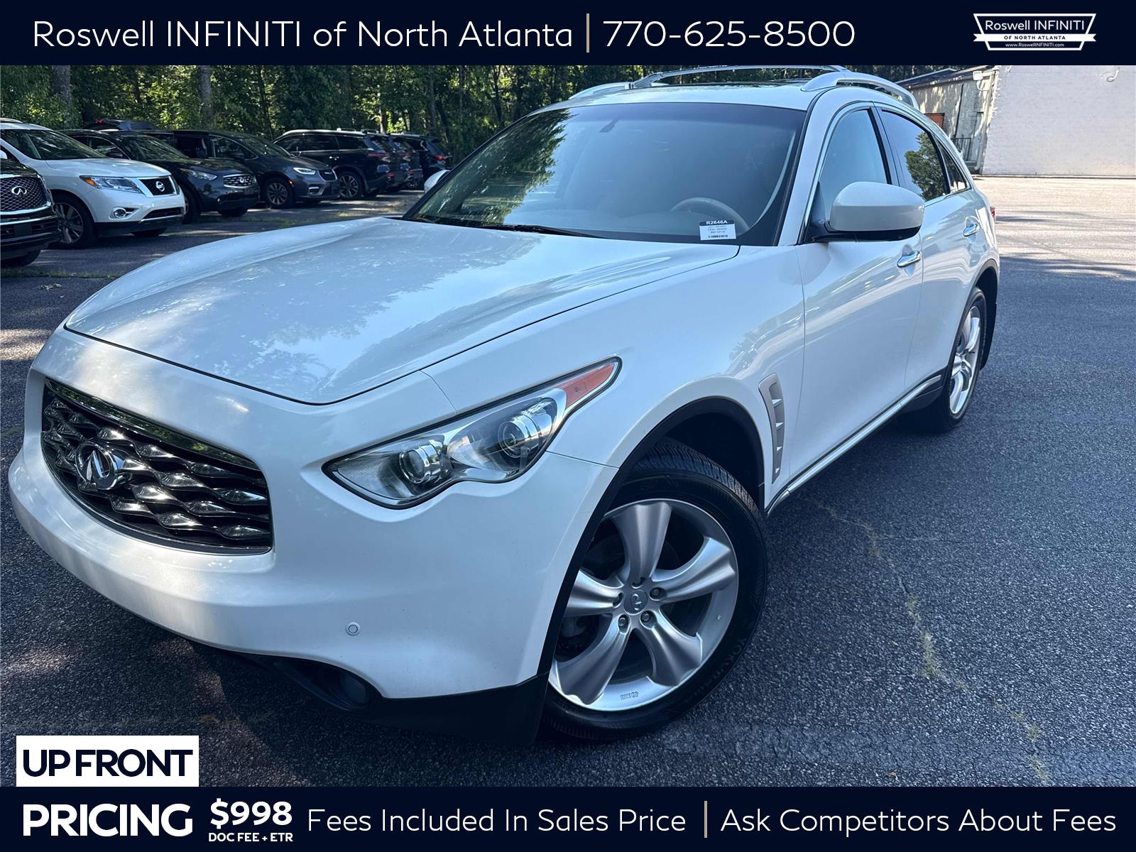 Moonlight White 2011 INFINITI FX35 SUV / Crossover Rear-Wheel Drive Automatic
