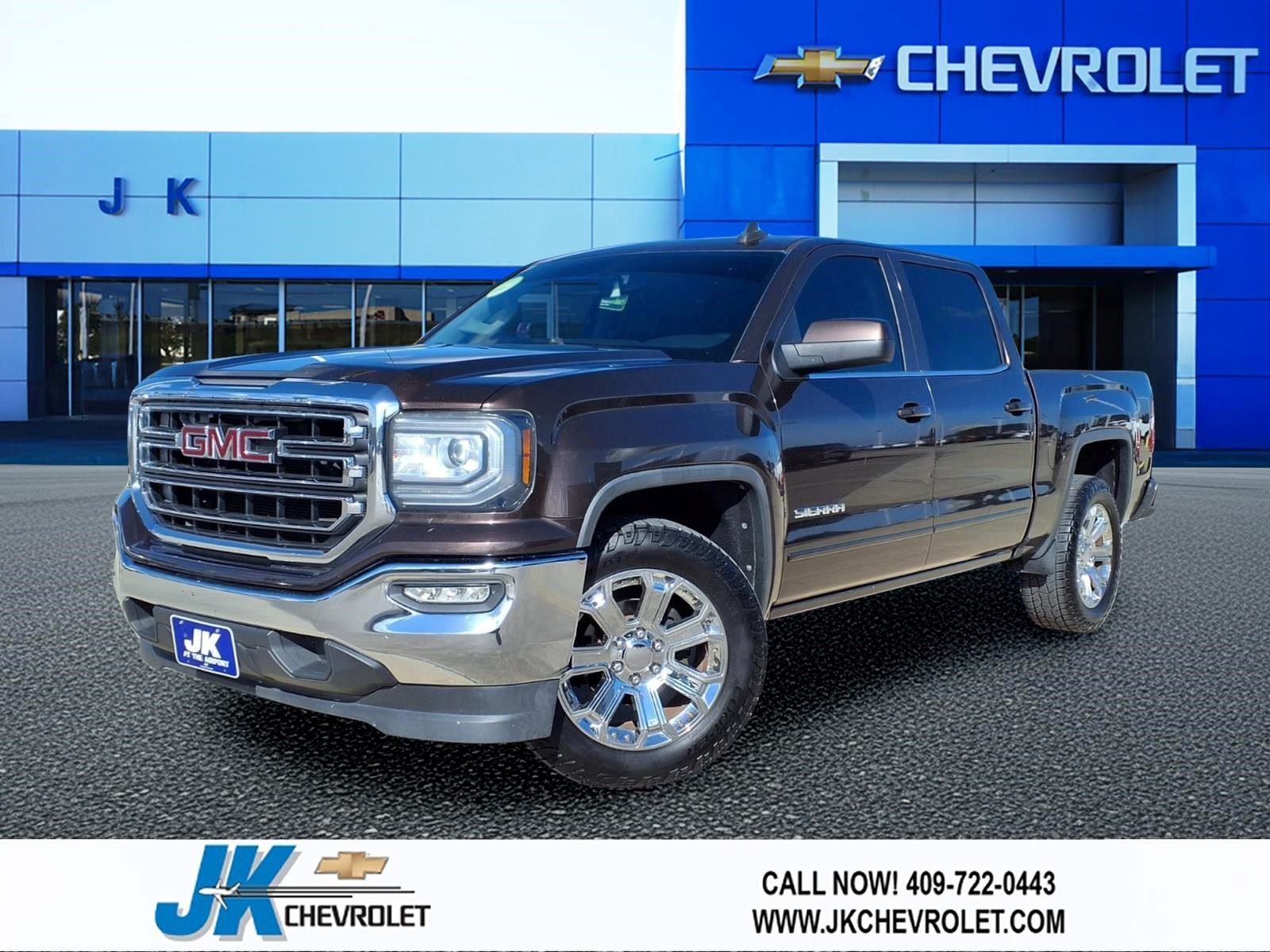 Mahogany Metallic 2016 GMC Sierra 1500 SLE Crew Cab Pickup Truck 4X2 6-Speed Automatic