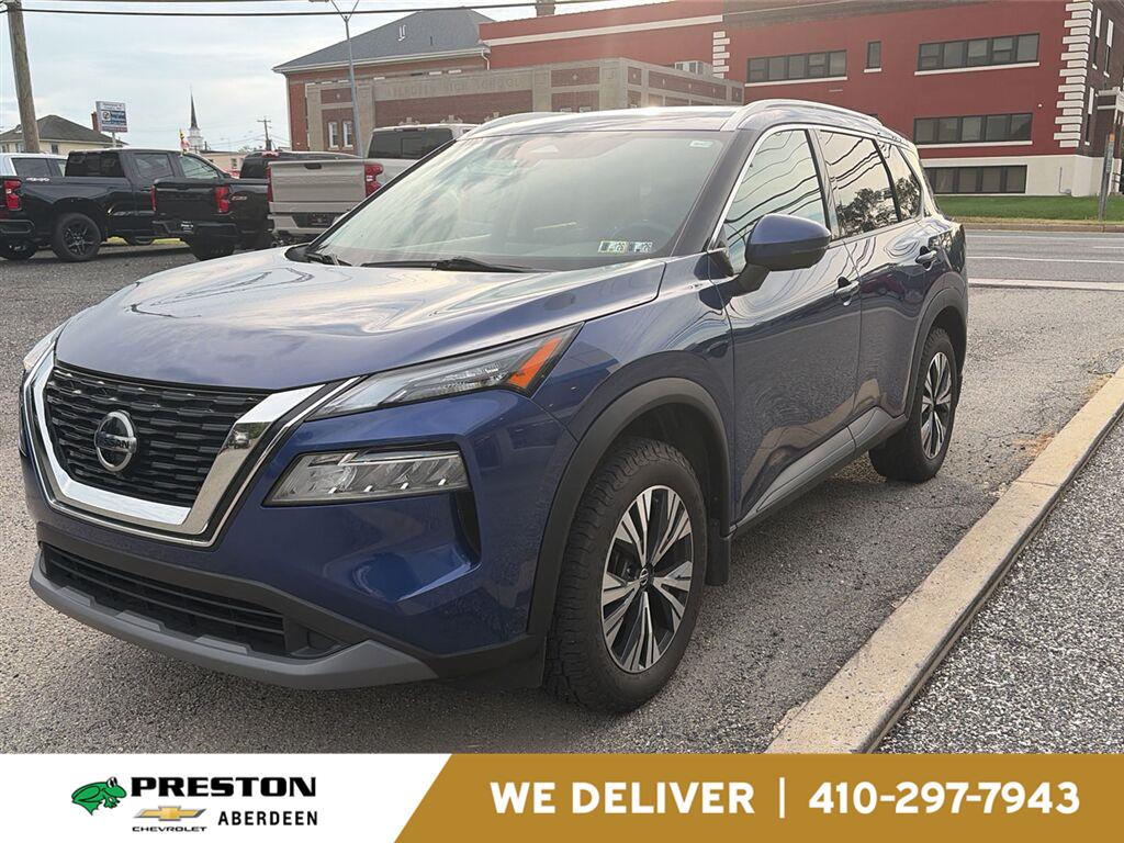 Caspian Blue Metallic 2021 Nissan Rogue SUV / Crossover All-Wheel Drive Continuously Variable Transmission