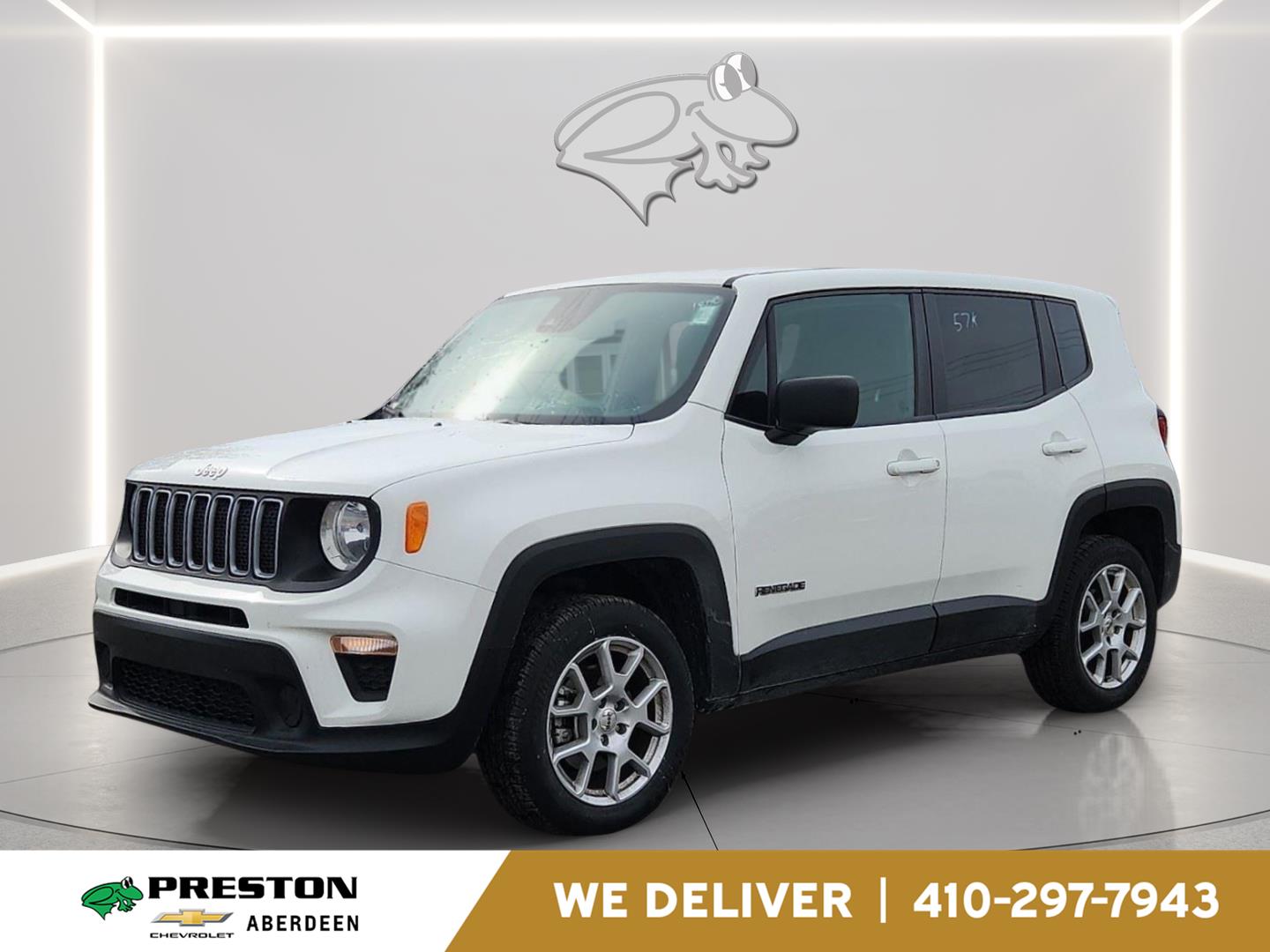 Alpine White Clearcoat 2023 Jeep Renegade Latitude 4WD SUV / Crossover Four-Wheel Drive 9-Speed Automatic