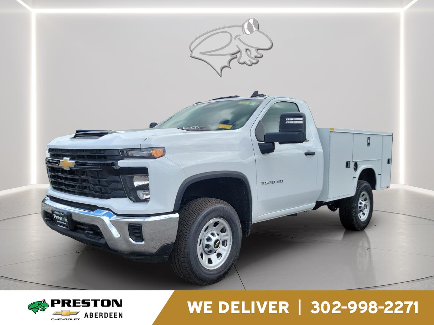 Summit White 2024 Chevrolet Silverado 3500HD Work Truck Regular Cab LB 4WD Pickup Truck Four-Wheel Drive Automatic