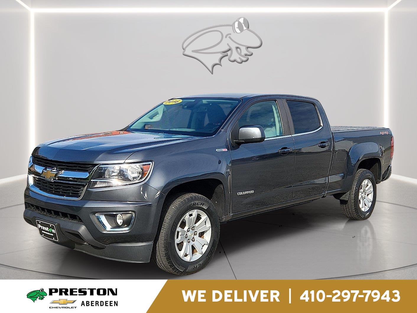 Cyber Gray Metallic 2016 Chevrolet Colorado Pickup Truck Four-Wheel Drive 6-Speed Automatic