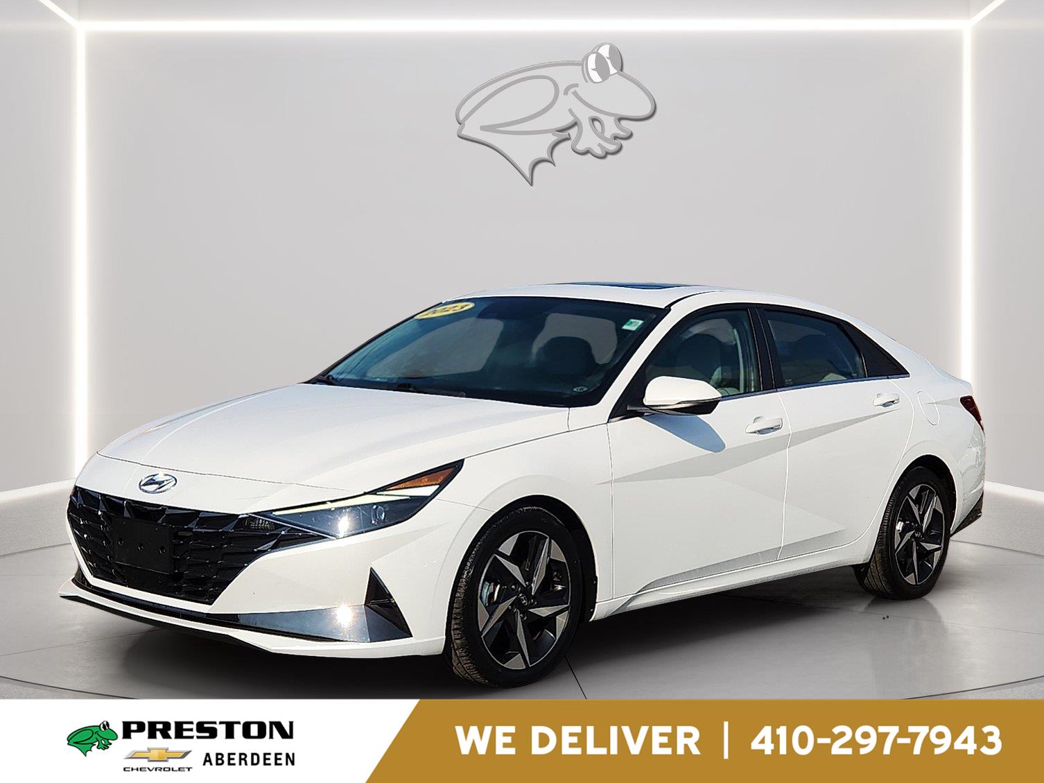 Quartz White 2023 Hyundai Elantra Sedan Front-Wheel Drive Continuously Variable Transmission