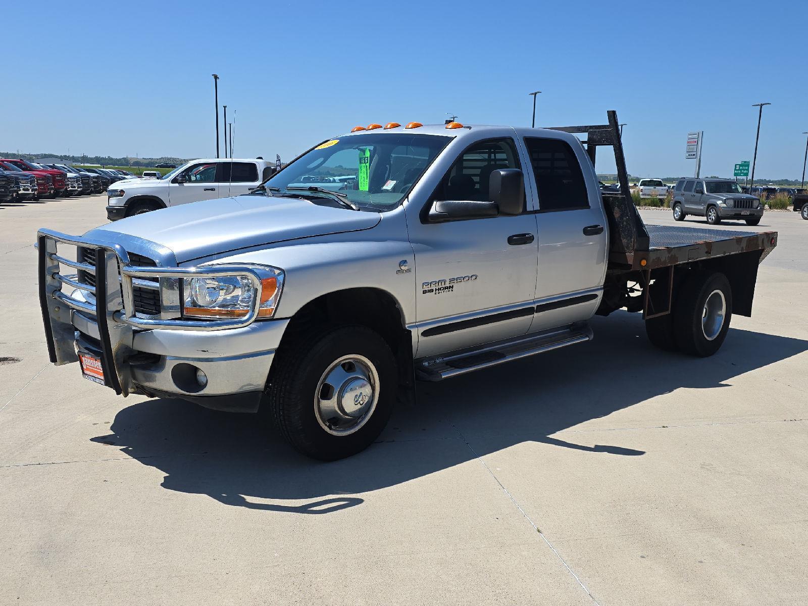 Bright Silver Metallic 2006 Dodge RAM 3500 Pickup Truck Four-Wheel Drive 4-Speed Automatic Overdrive