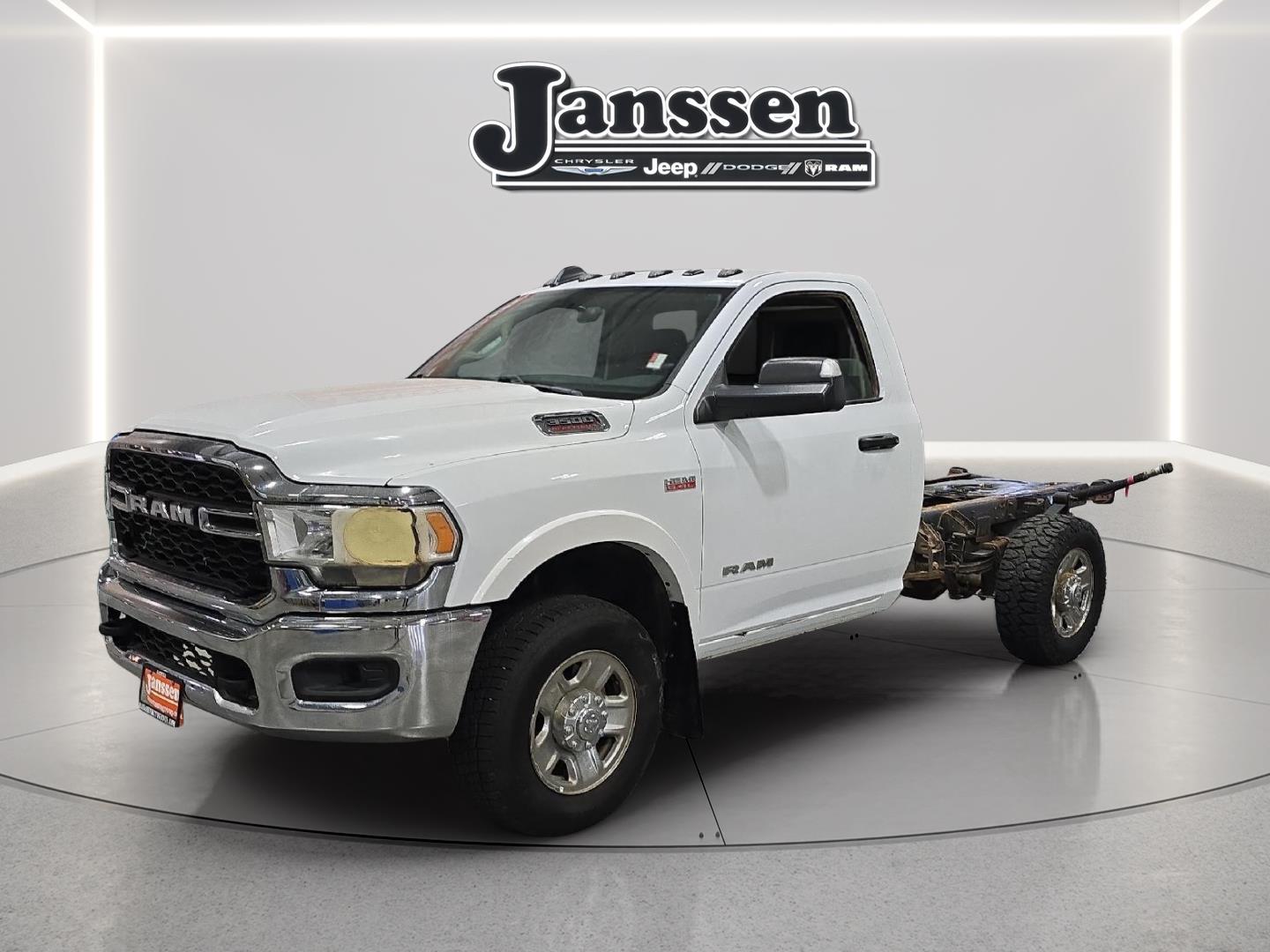Bright White Clearcoat 2020 RAM 3500 Chassis Tradesman 4WD Pickup Truck Four-Wheel Drive 8-Speed Automatic