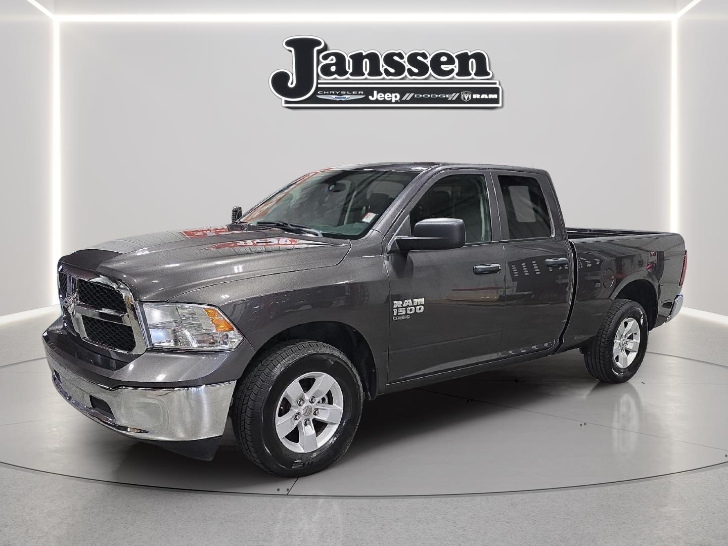 Gray (Granite Crystal Metallic Clearcoat) 2024 RAM 1500 Classic SLT Quad Cab 4WD Pickup Truck Four-Wheel Drive 8-Speed Automatic