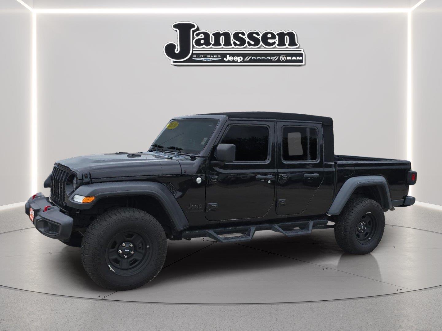 Black Clearcoat 2020 Jeep Gladiator Pickup Truck Four-Wheel Drive 8-Speed Automatic