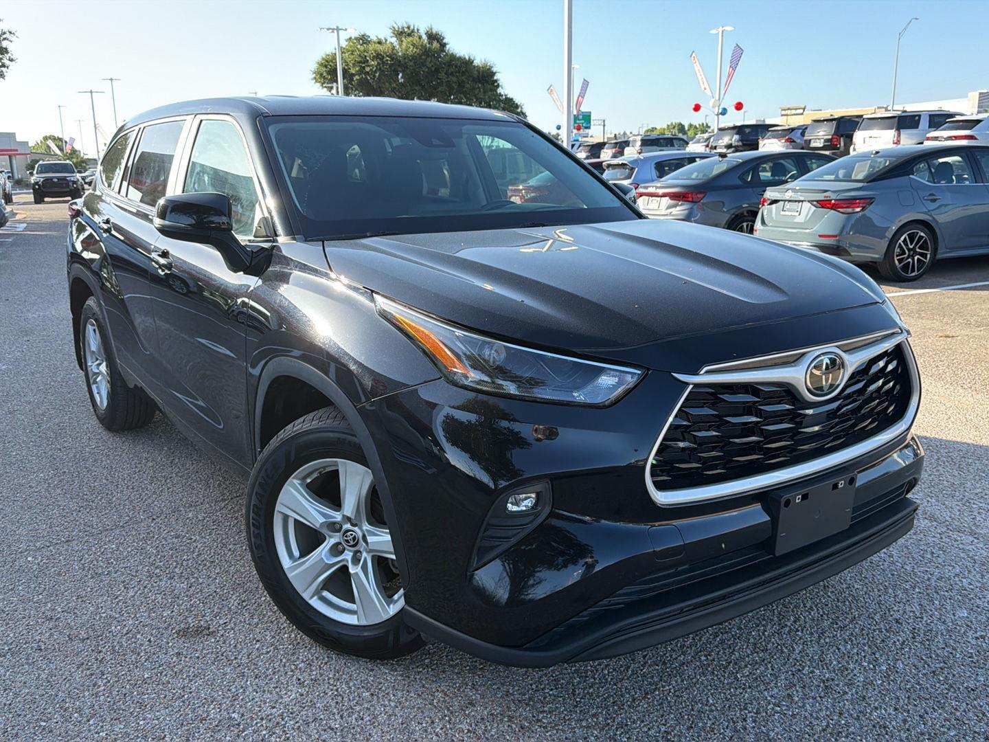 Midnight Black Metallic 2023 Toyota Highlander SUV / Crossover All-Wheel Drive Automatic