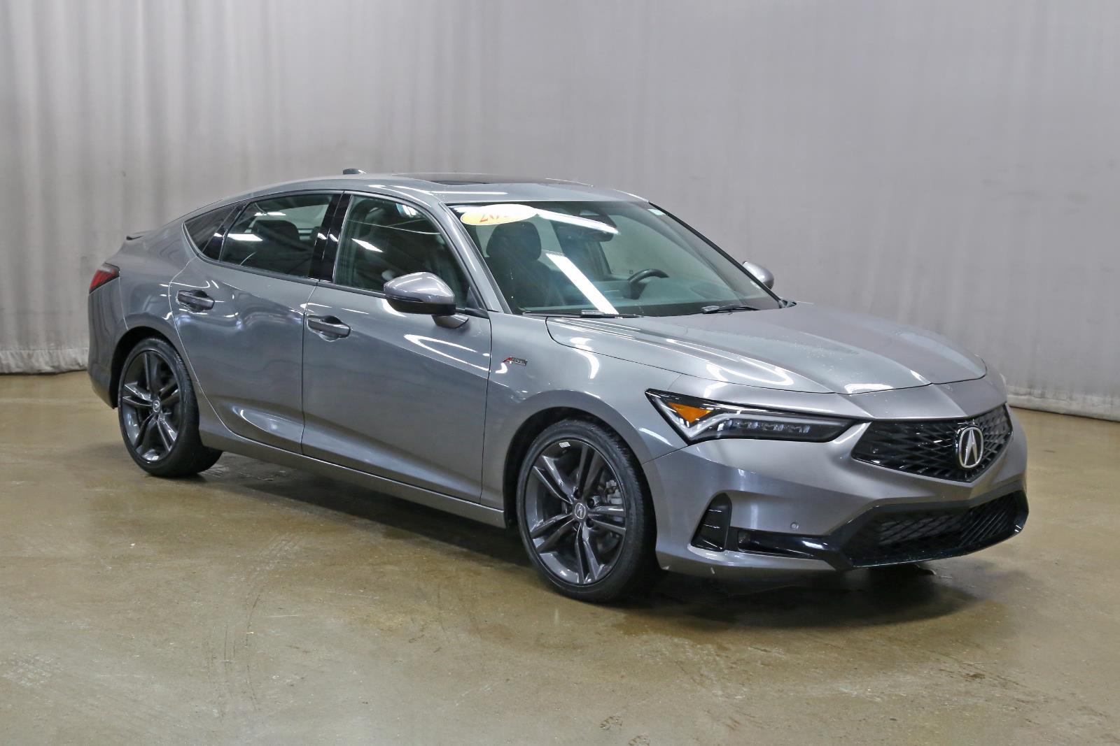 Liquid Carbon Metallic 2023 Acura Integra FWD with Technology and A-SPEC Package Sedan Front-Wheel Drive 7-Speed CVT