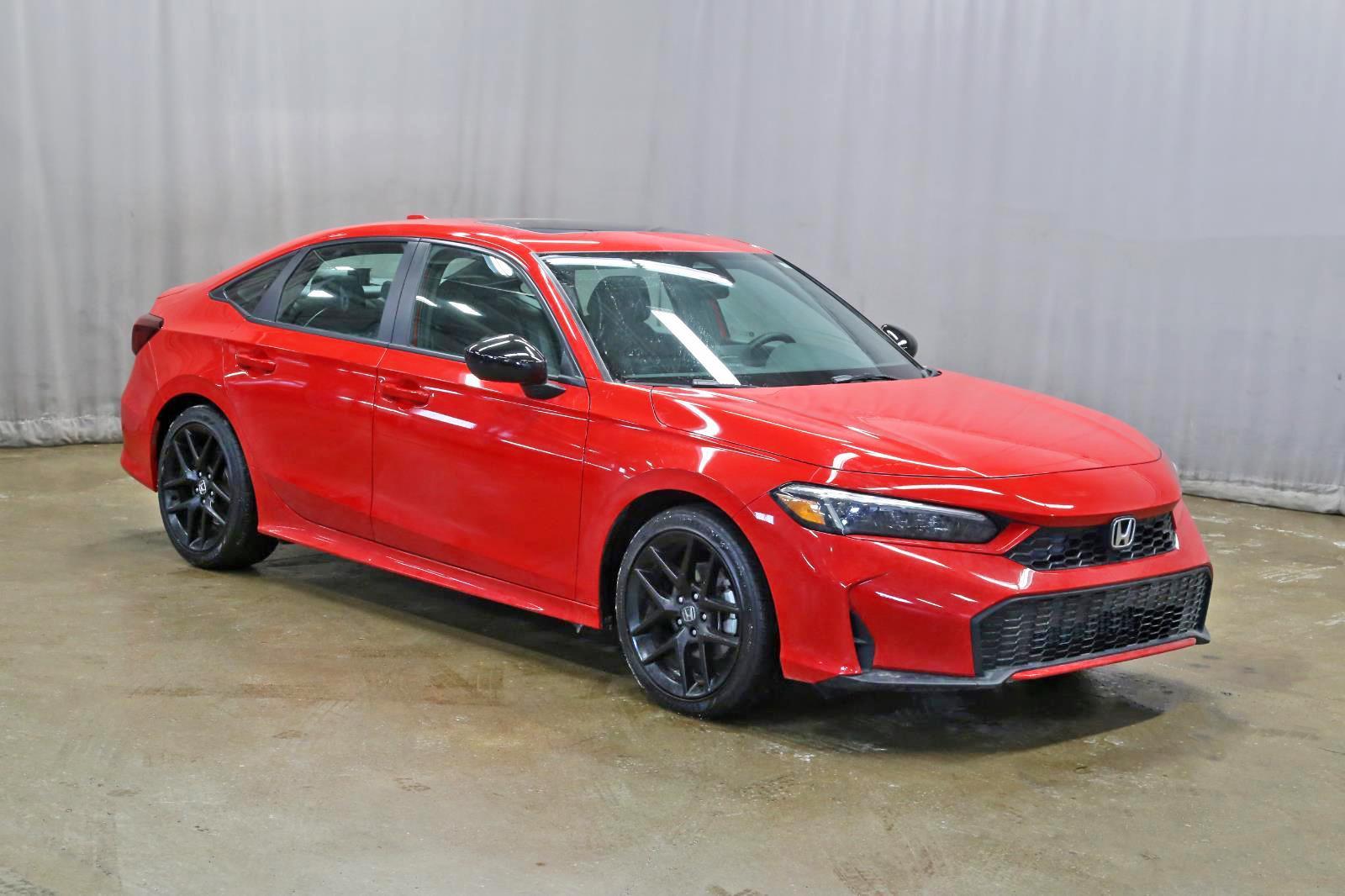 Rallye Red 2025 Honda Civic Hybrid Sport Sedan FWD Sedan Front-Wheel Drive Continuously Variable Transmission