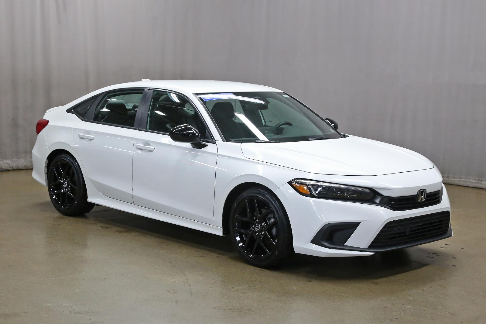 Platinum White Pearl 2023 Honda Civic Sport FWD Sedan Front-Wheel Drive 7-Speed CVT