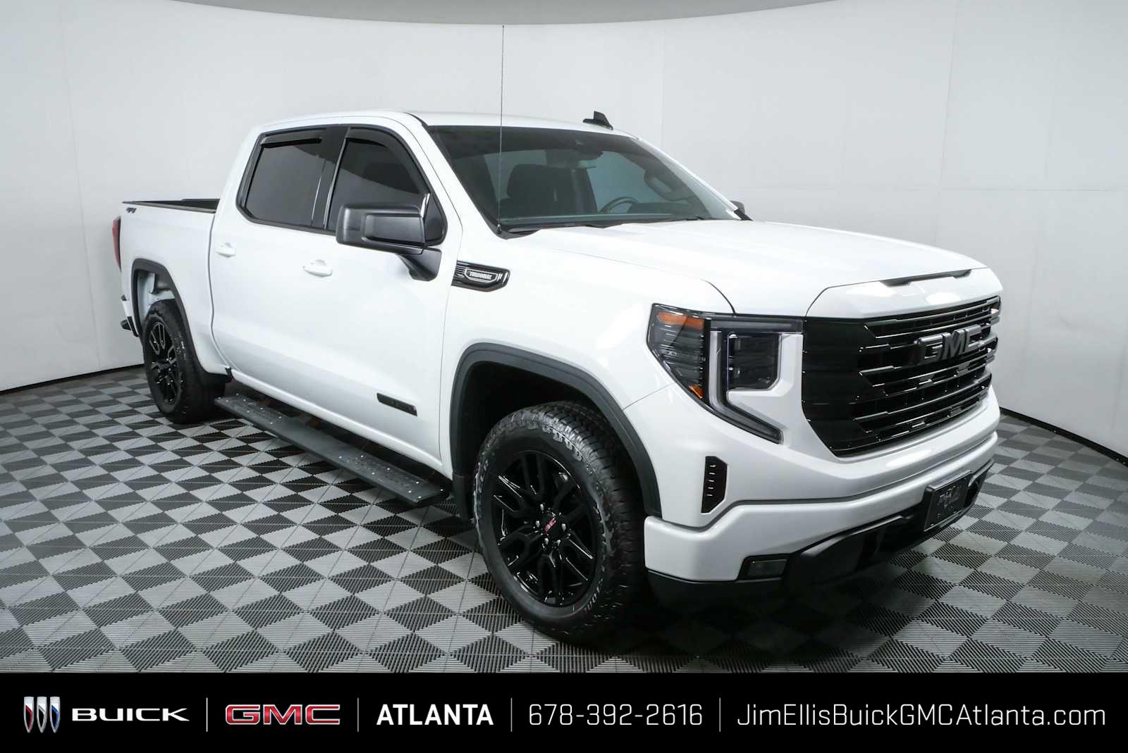 Summit White 2025 GMC Sierra 1500 Pickup Truck Four-Wheel Drive 8-Speed Automatic