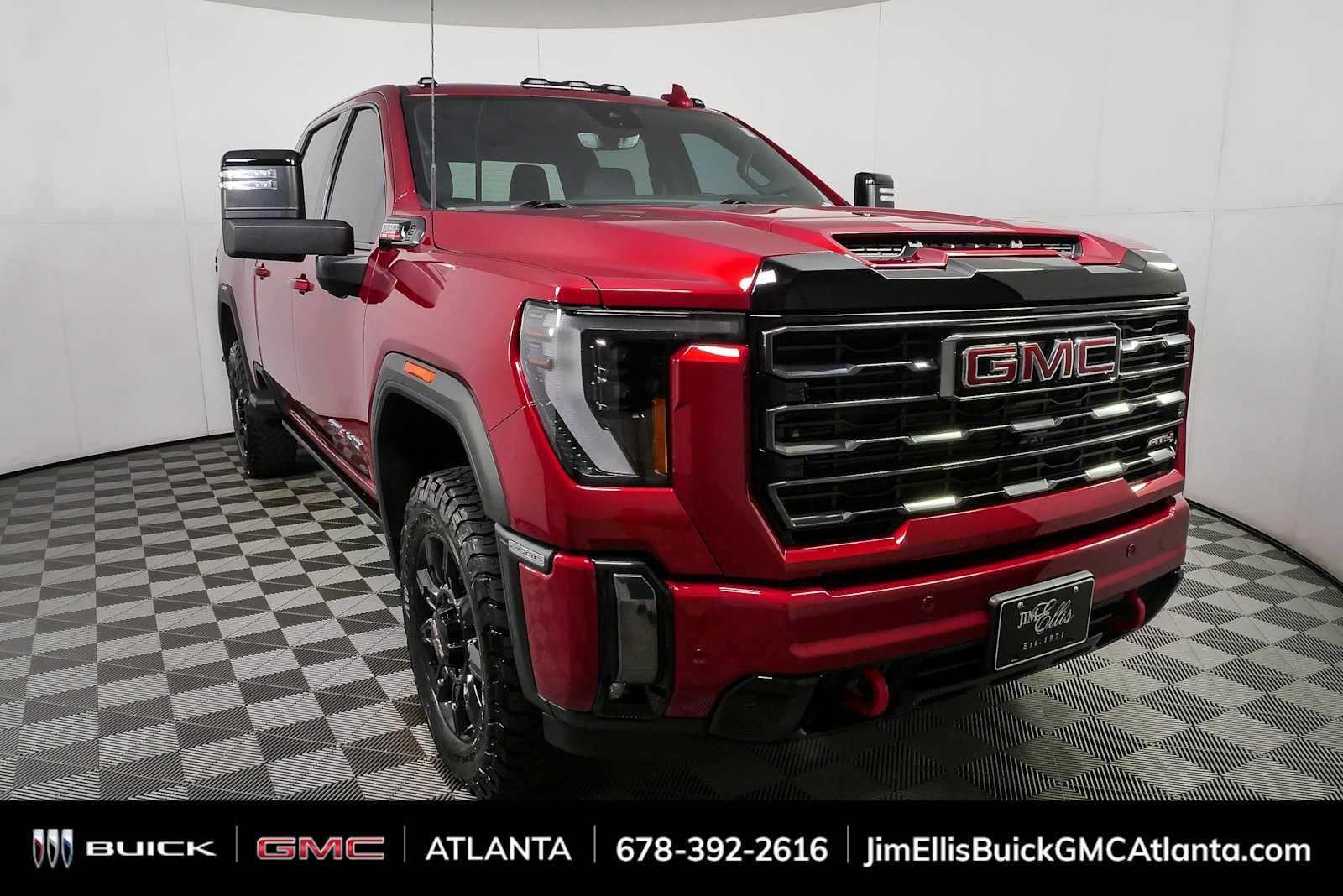 Volcanic Red Tintcoat 2024 GMC Sierra 2500HD Pickup Truck Four-Wheel Drive Automatic
