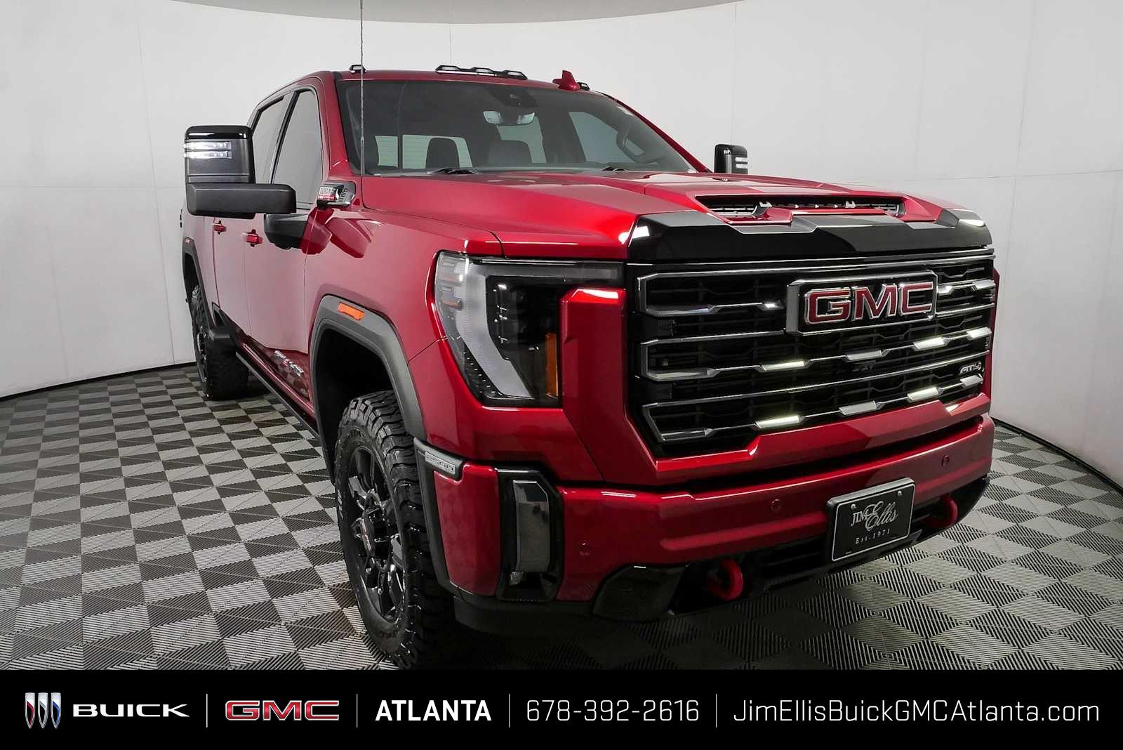 Volcanic Red Tintcoat 2024 GMC Sierra 2500HD Pickup Truck Four-Wheel Drive Automatic