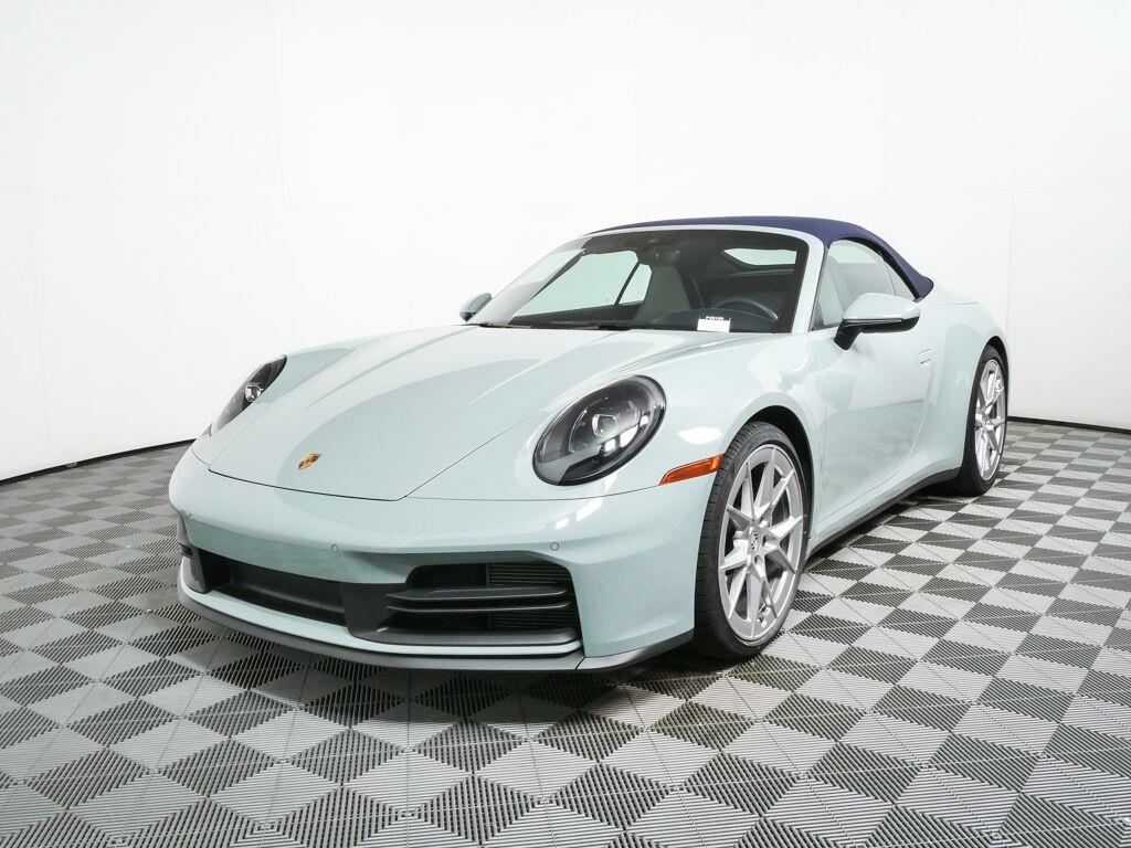 Black 2025 Porsche 911 Convertible Rear-Wheel Drive Automatic