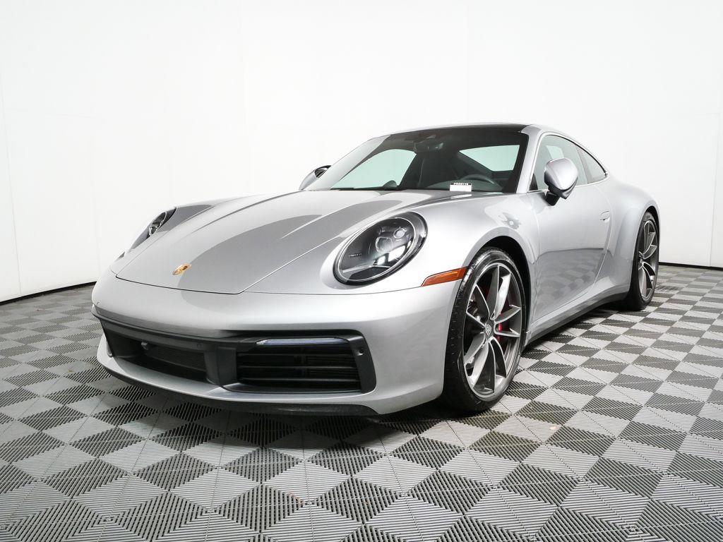 GT Silver Metallic 2024 Porsche 911 Coupe All-Wheel Drive 8-Speed Automatic
