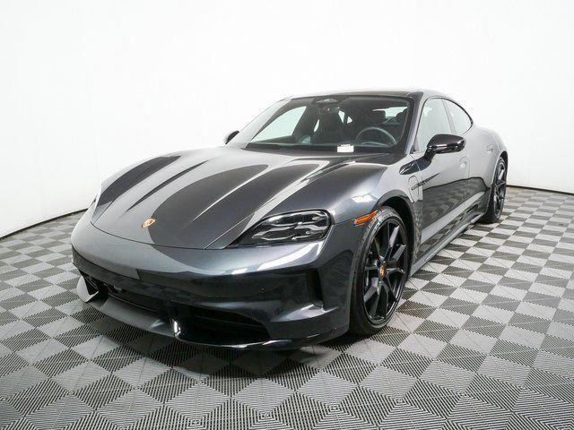 Gray (Volcano Grey Metallic) 2026 Porsche Taycan Sedan All-Wheel Drive Automatic