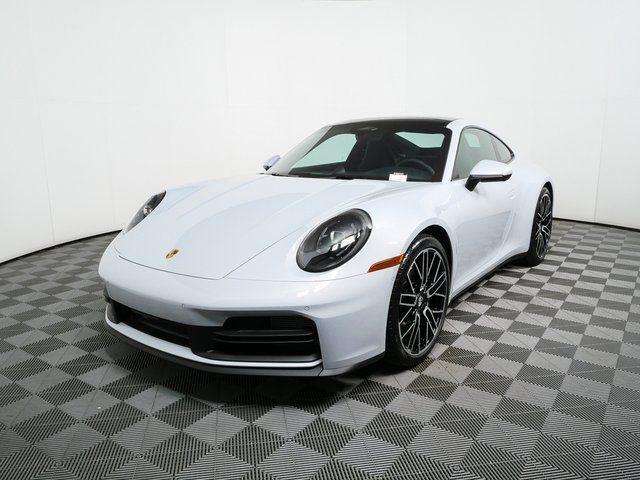Gray (Ice Grey Metallic) 2026 Porsche 911 Coupe Rear-Wheel Drive 8-Speed Automatic
