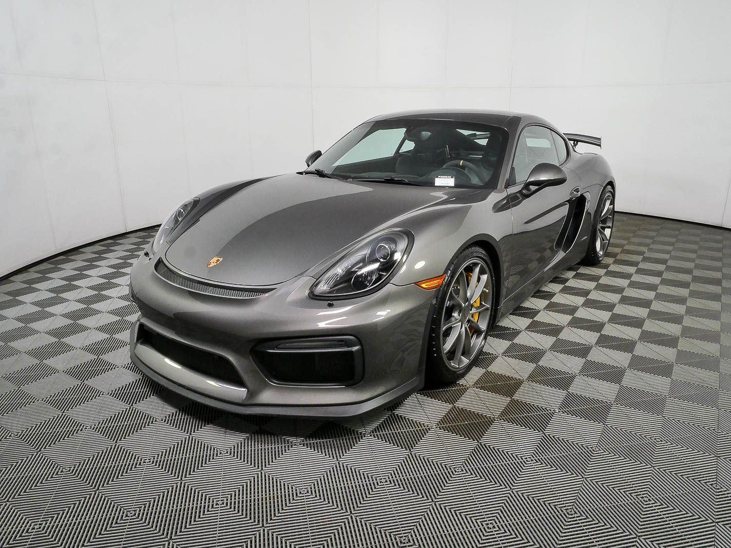Agate Gray Metallic 2016 Porsche Cayman Coupe Rear-Wheel Drive 6-Speed Manual