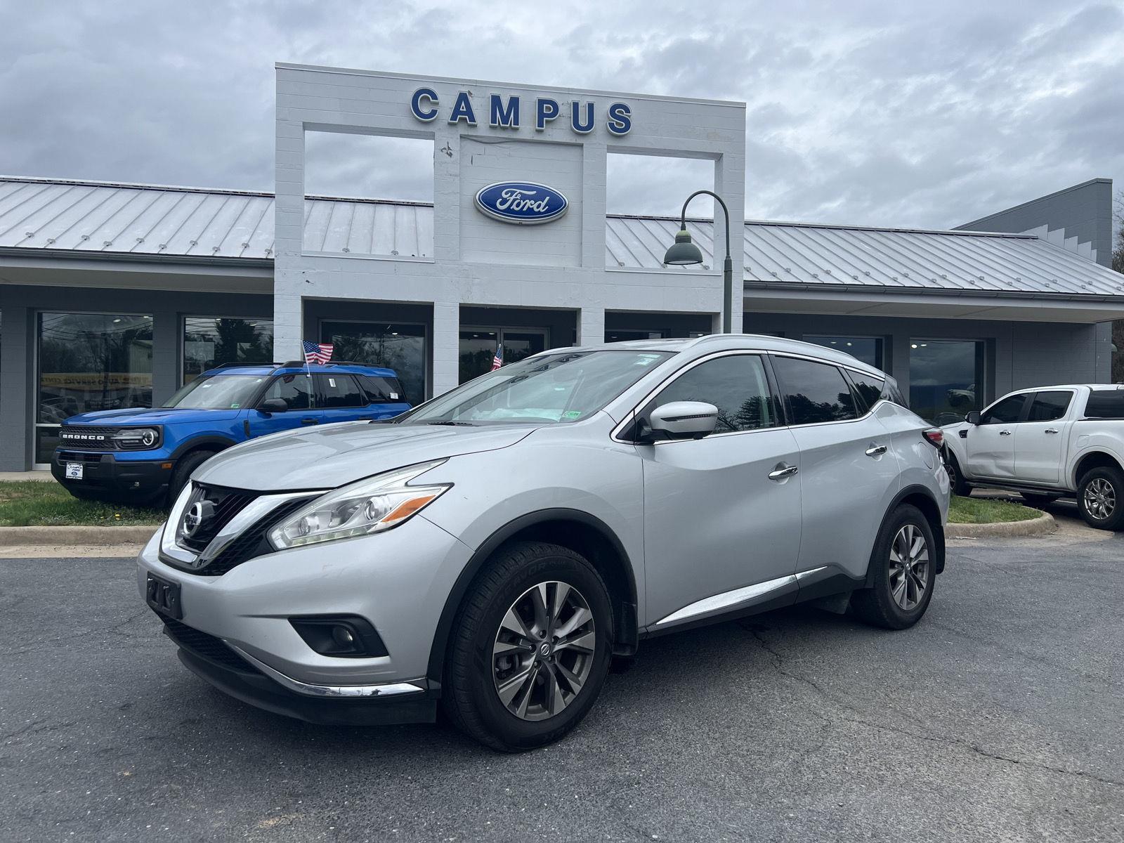 Brilliant Silver Metallic 2017 Nissan Murano SL AWD SUV / Crossover All-Wheel Drive Continuously Variable Transmission