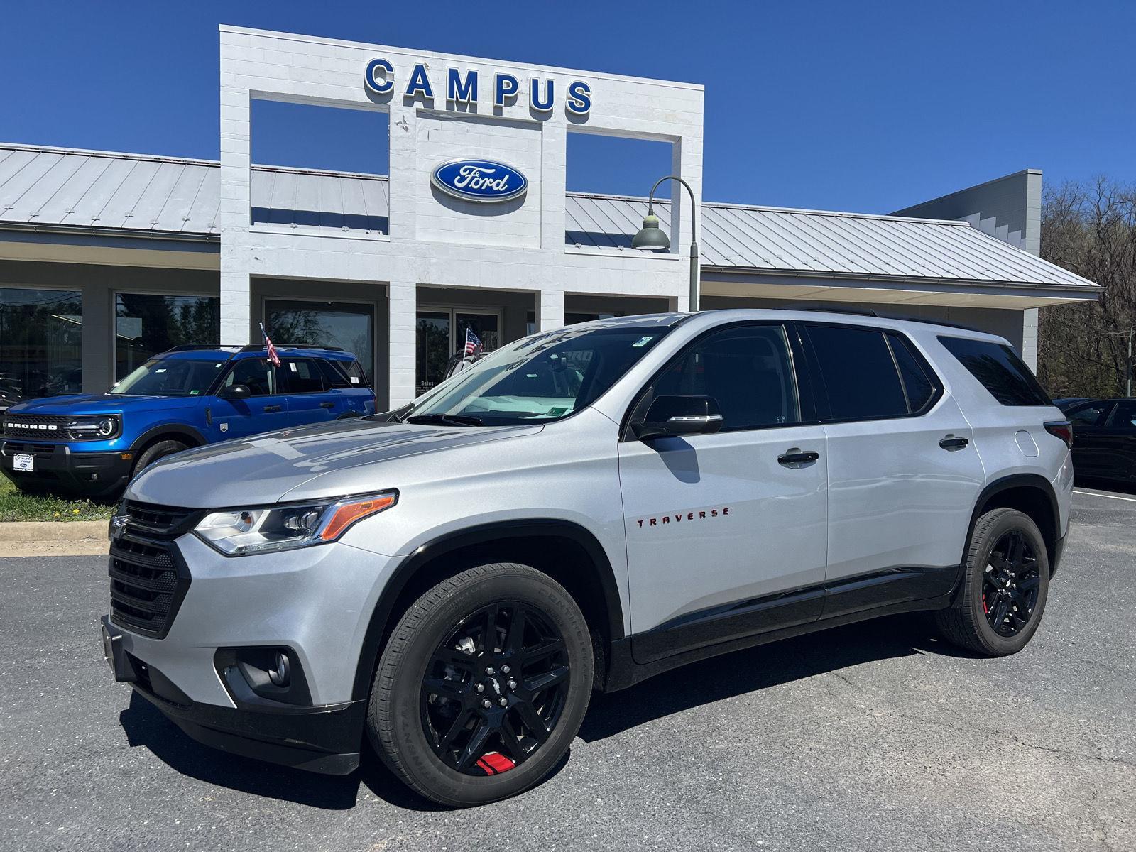 Silver Ice Metallic 2021 Chevrolet Traverse Premier AWD SUV / Crossover Four-Wheel Drive 9-Speed Automatic