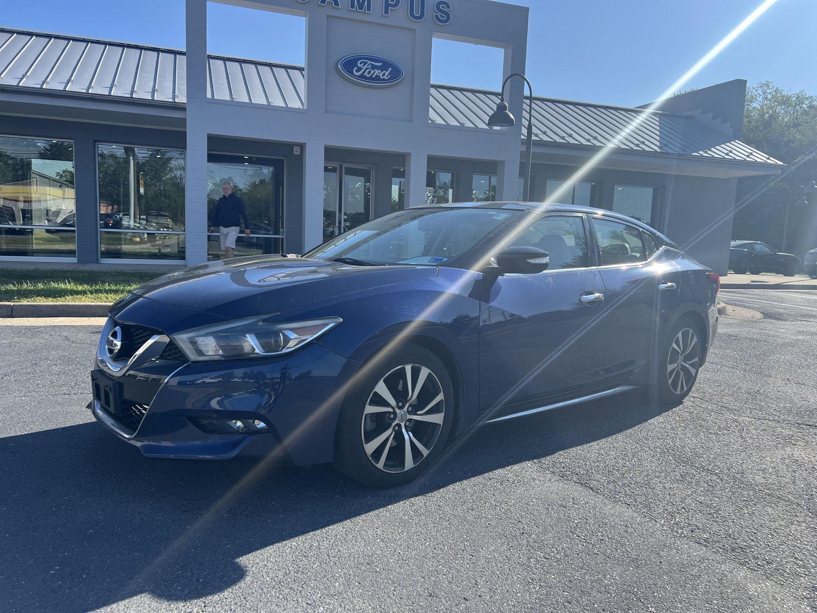 Deep Blue Pearl 2016 Nissan Maxima SL Sedan Front-Wheel Drive Continuously Variable Transmission