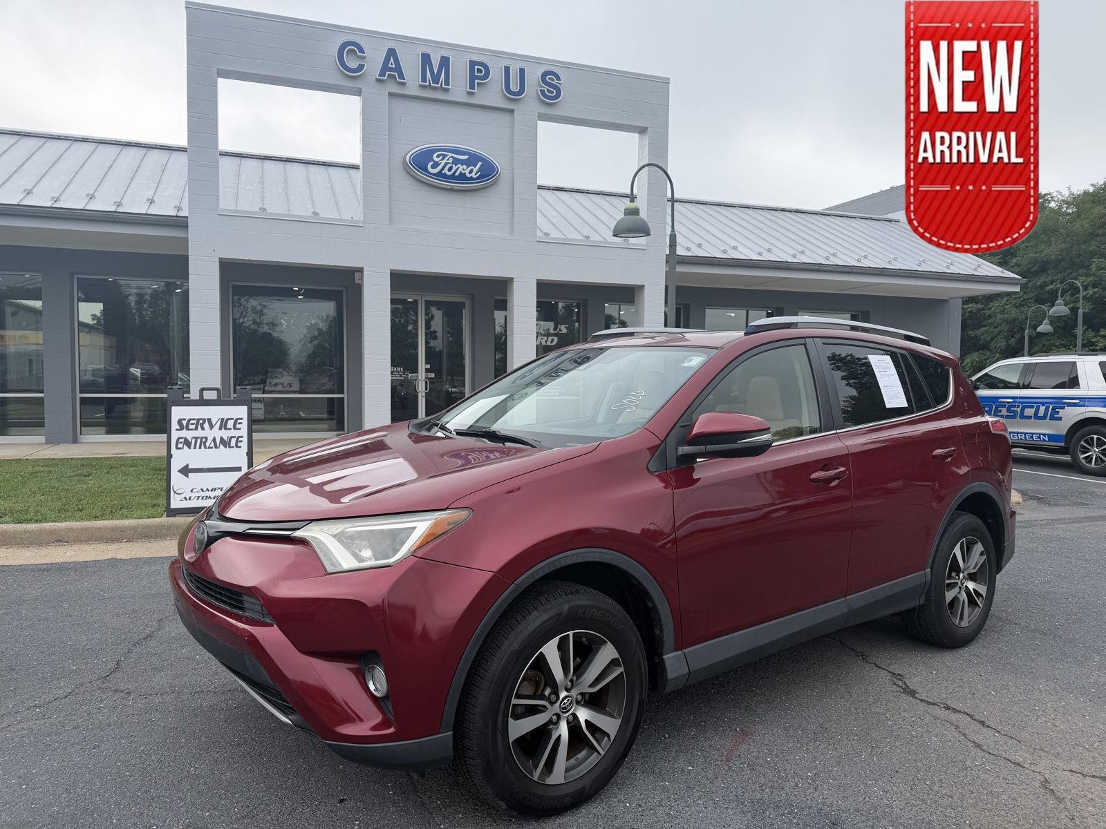 Red (Ruby Flare Pearl) 2018 Toyota RAV4 SUV / Crossover All-Wheel Drive Automatic